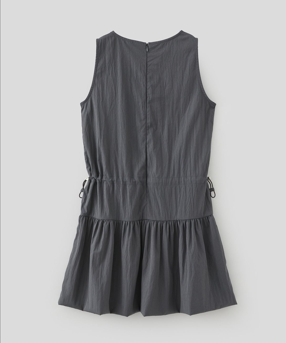 로우넬라인(LOW NELLINE) SENA NYLON STRING DRESS_CHARCOAL