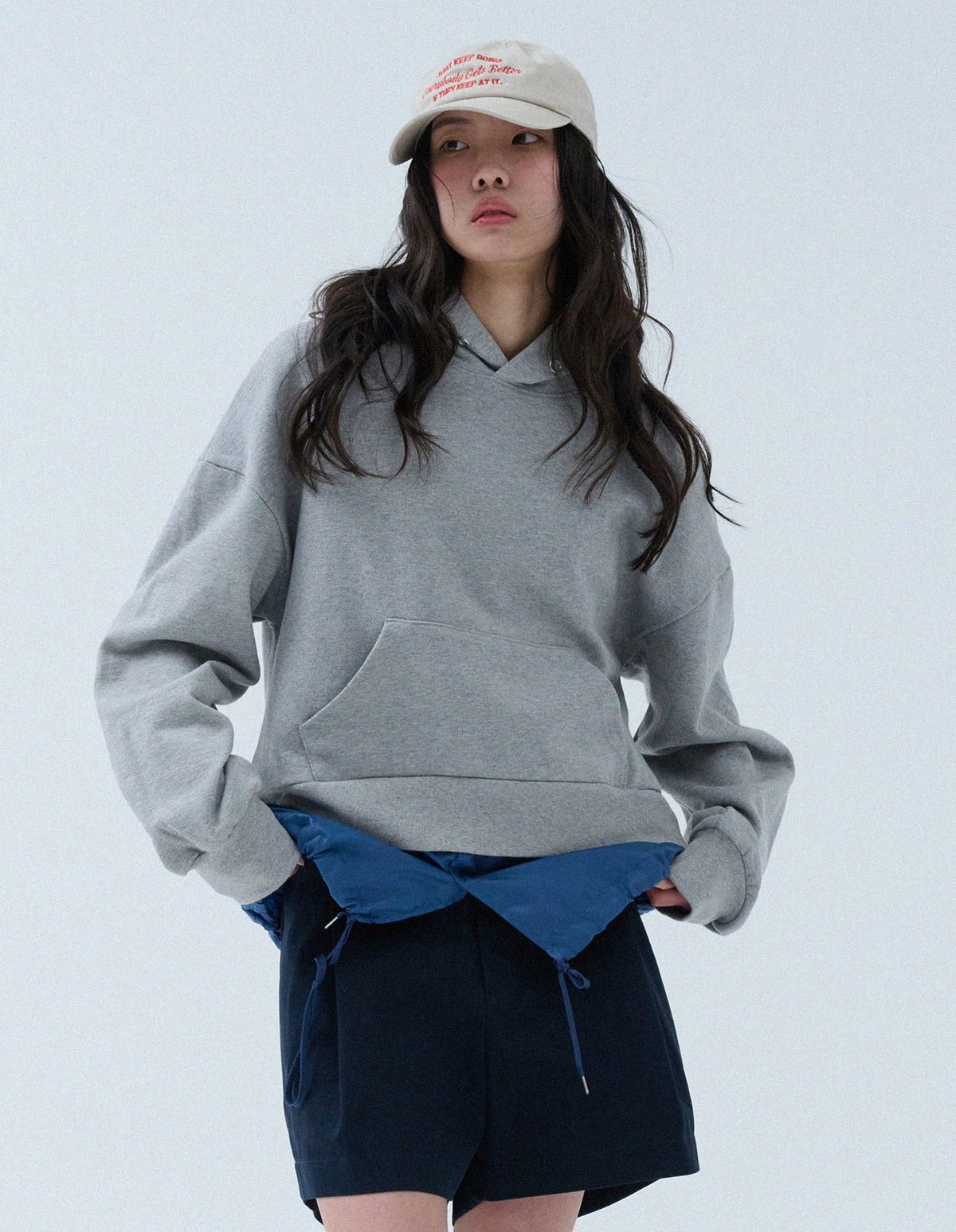 네일비(NEILBE) 임밸런스 스웻후디 lava gray