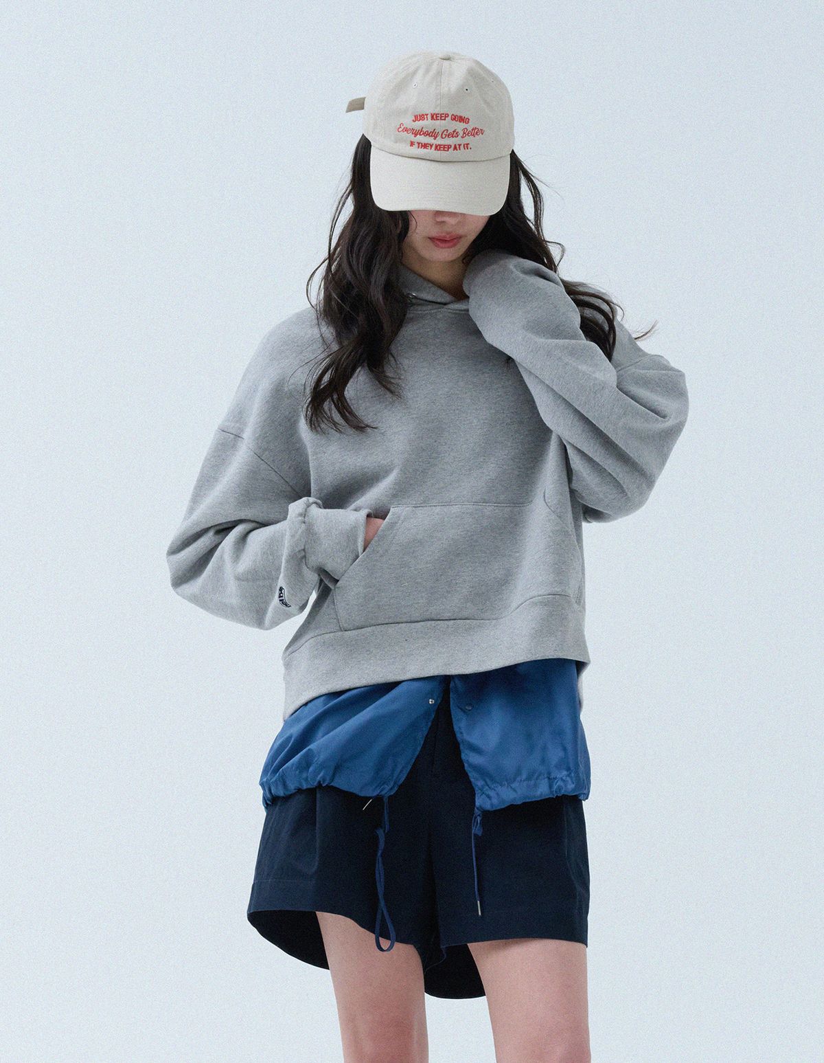 네일비(NEILBE) 임밸런스 스웻후디 lava gray