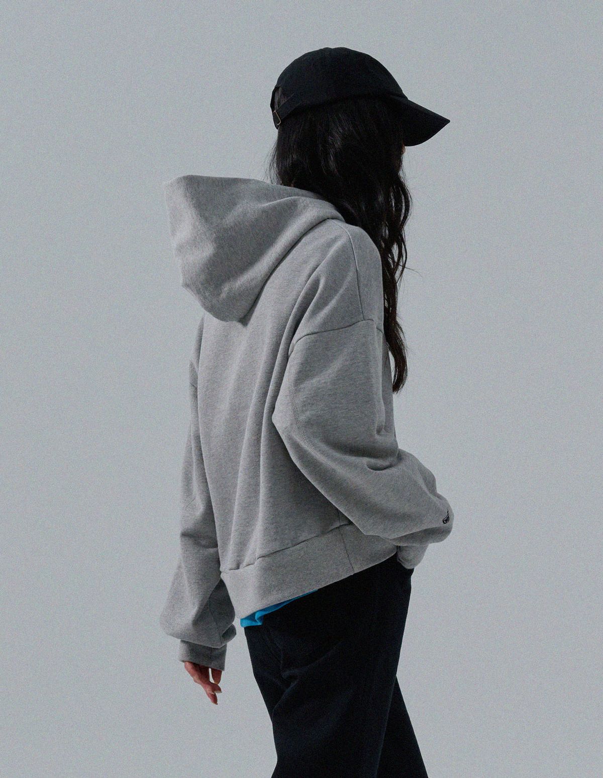 네일비(NEILBE) 임밸런스 스웻후디 lava gray
