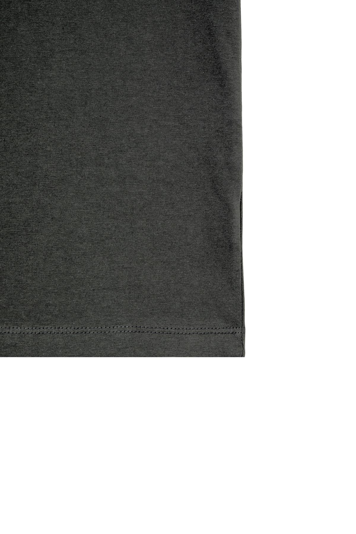다이닛(DEINET) NEEDLE POINT T-SHIRT IN CHARCOAL