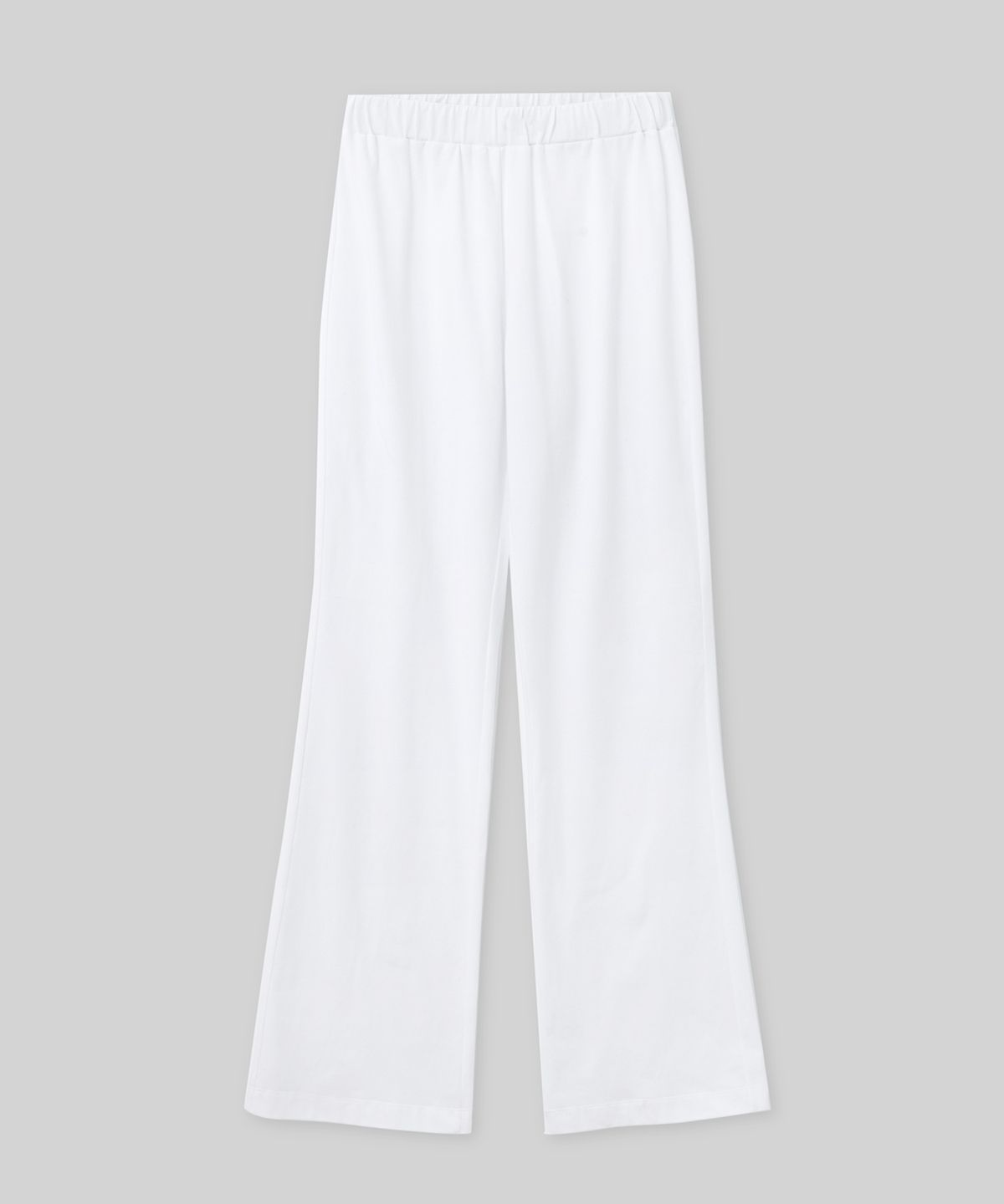 코스모스(COSMOSS) SOFT LAYERED FLARE PANTS (WHITE)