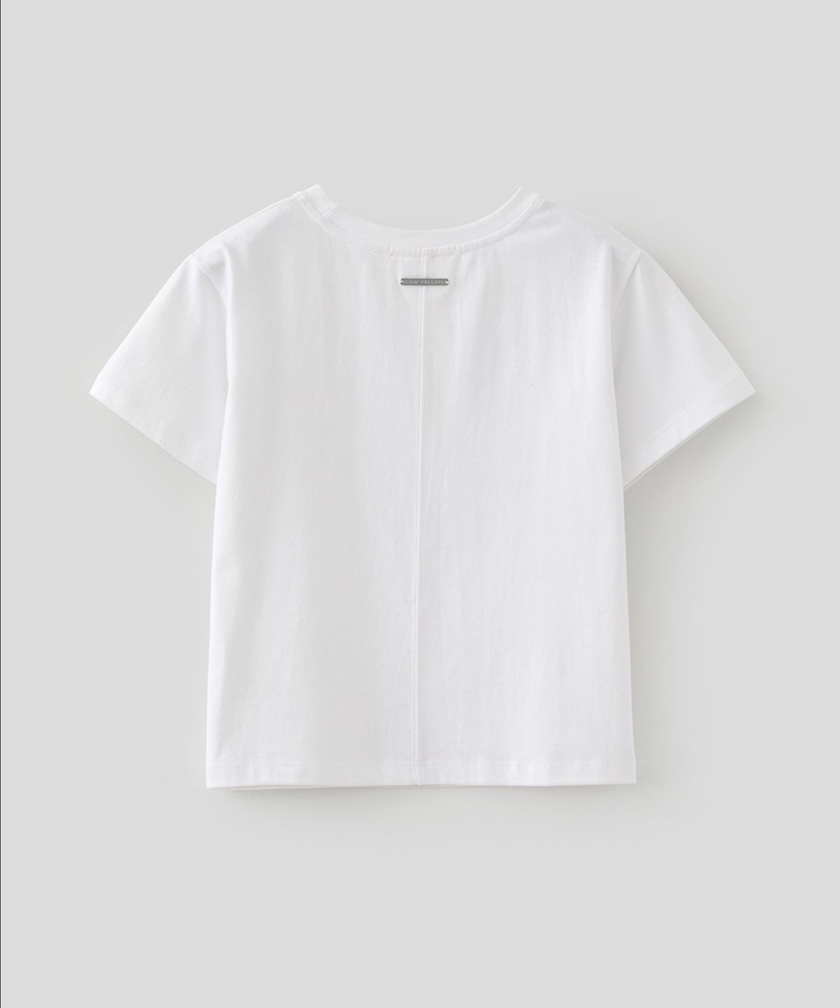 로우넬라인(LOW NELLINE) LOW INCISION COTTON T-SHIRT_WHITE