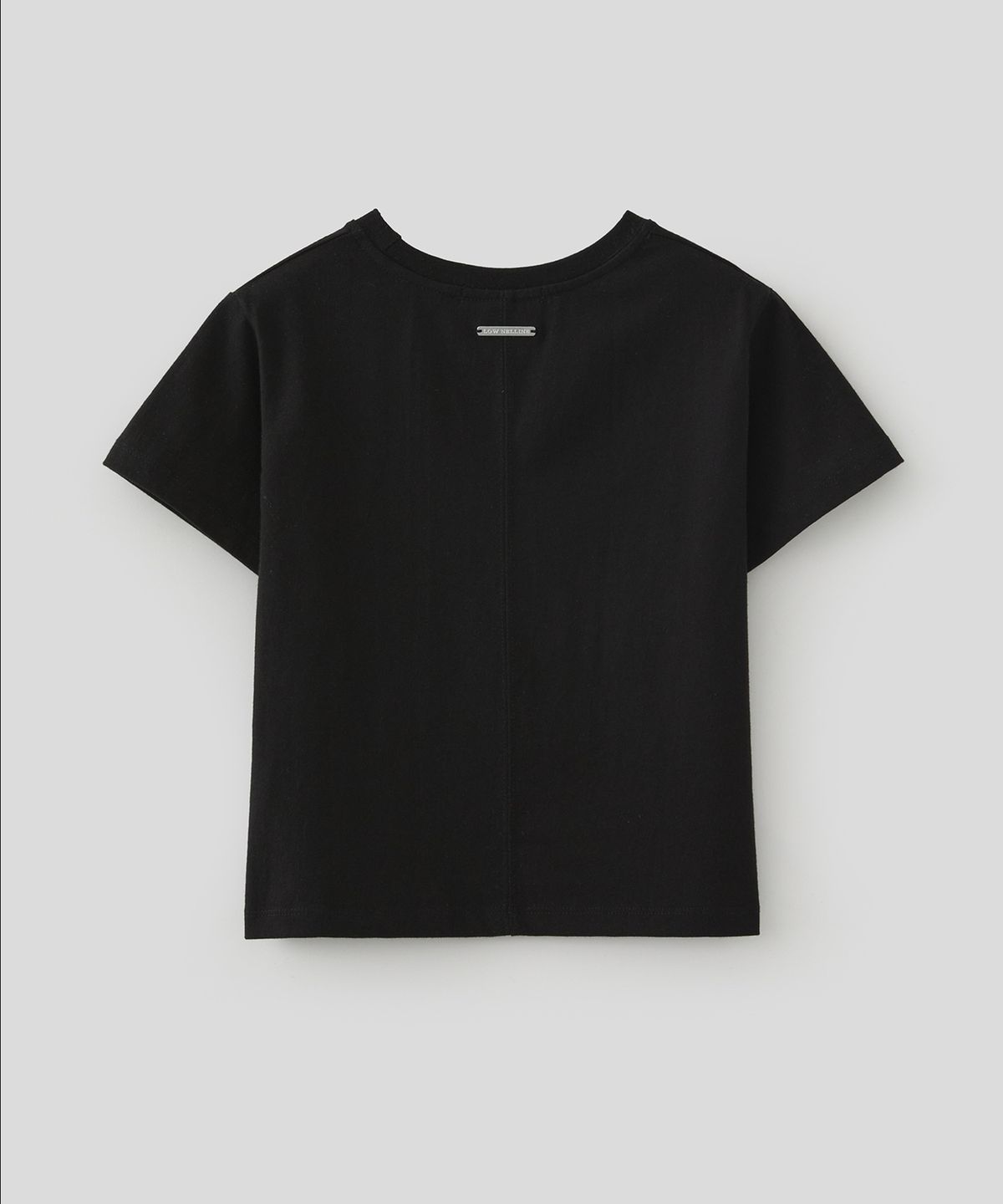 로우넬라인(LOW NELLINE) LOW INCISION COTTON T-SHIRT_BLACK