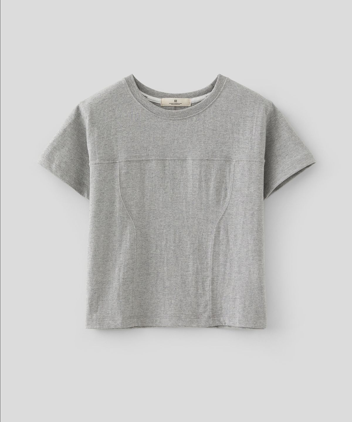 로우넬라인(LOW NELLINE) LOW INCISION COTTON T-SHIRT_GRAY
