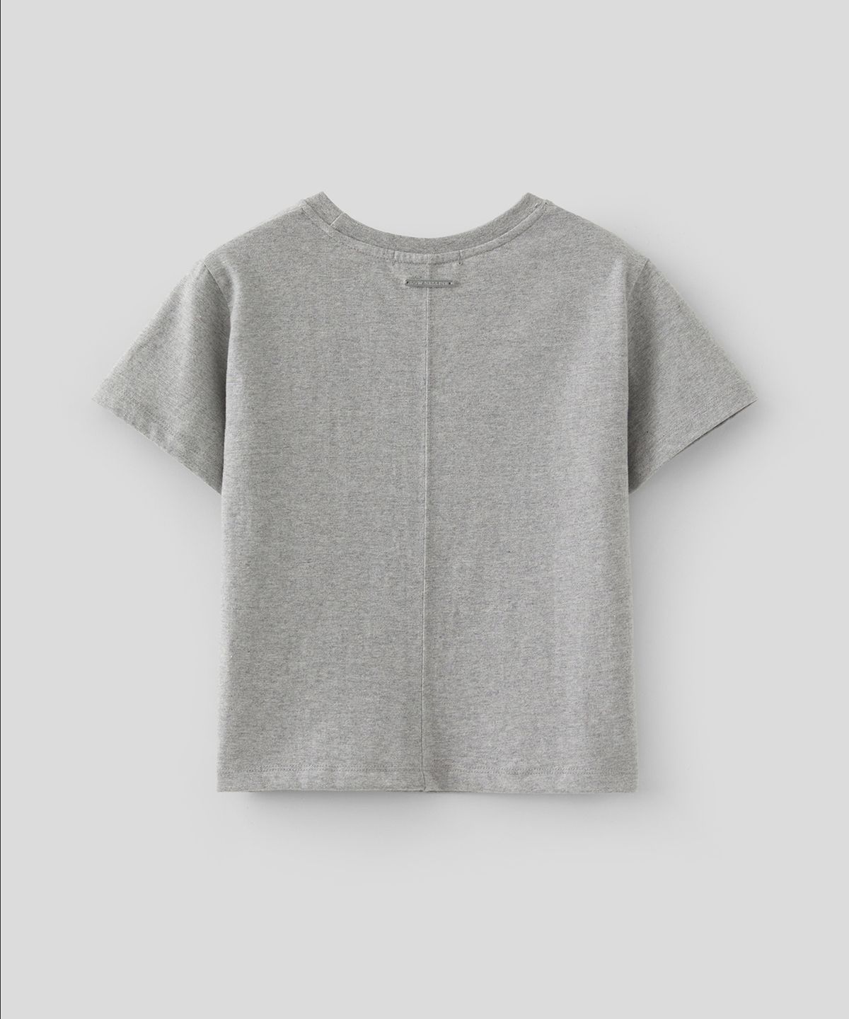 로우넬라인(LOW NELLINE) LOW INCISION COTTON T-SHIRT_GRAY