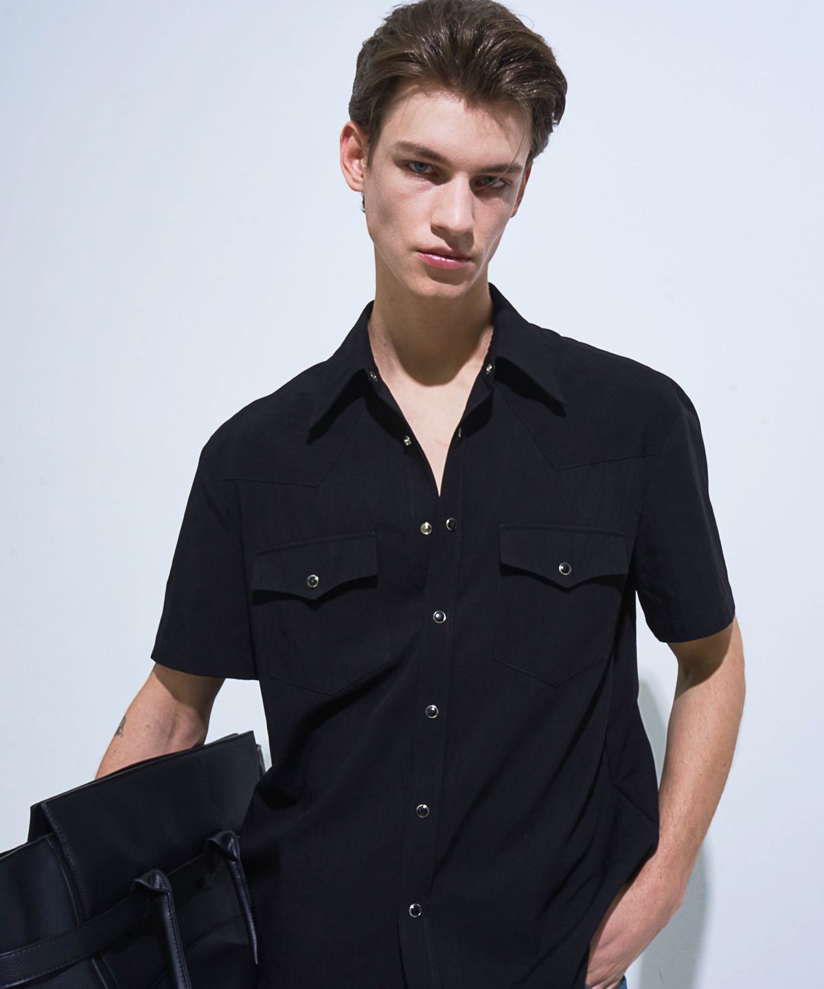 페크(PEQ) CLASSIC WESTERN SHIRT (BLACK)
