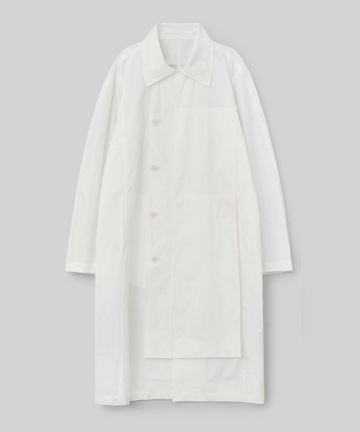 코스모스(COSMOSS) VEIL TRENCH COAT (WHITE)