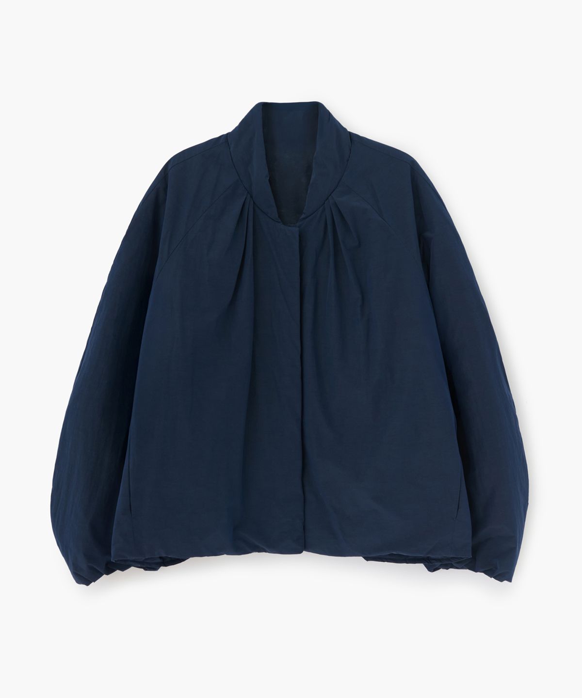 코스모스(COSMOSS) CURVED SHIRRING PUFF JACKET (NAVY)