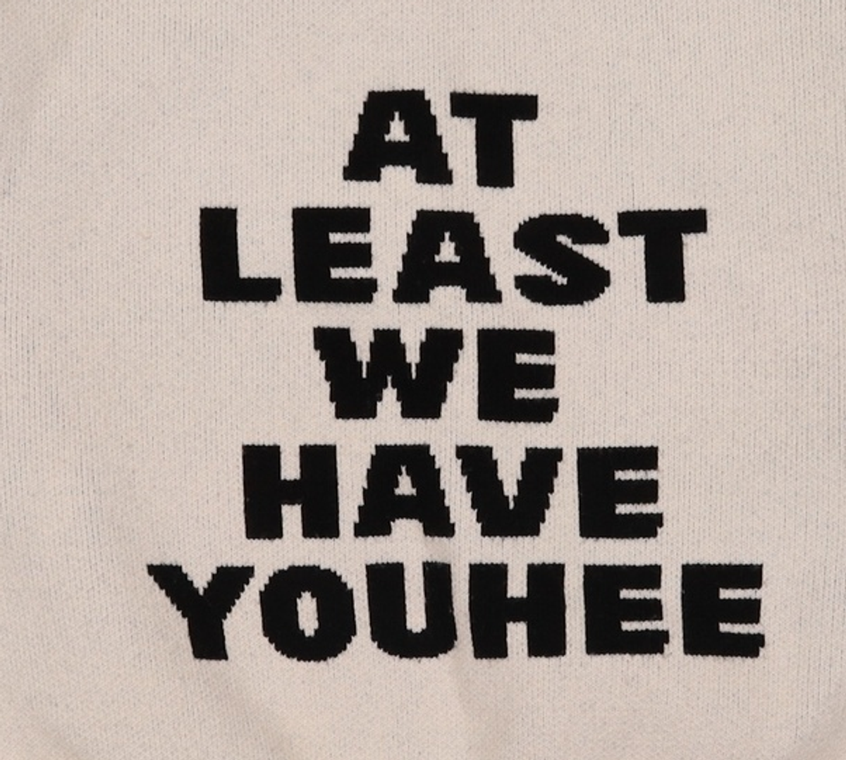 유희(YOUHEE) YOUHEE LETTERING PULLOVER KNIT IVORY FREE