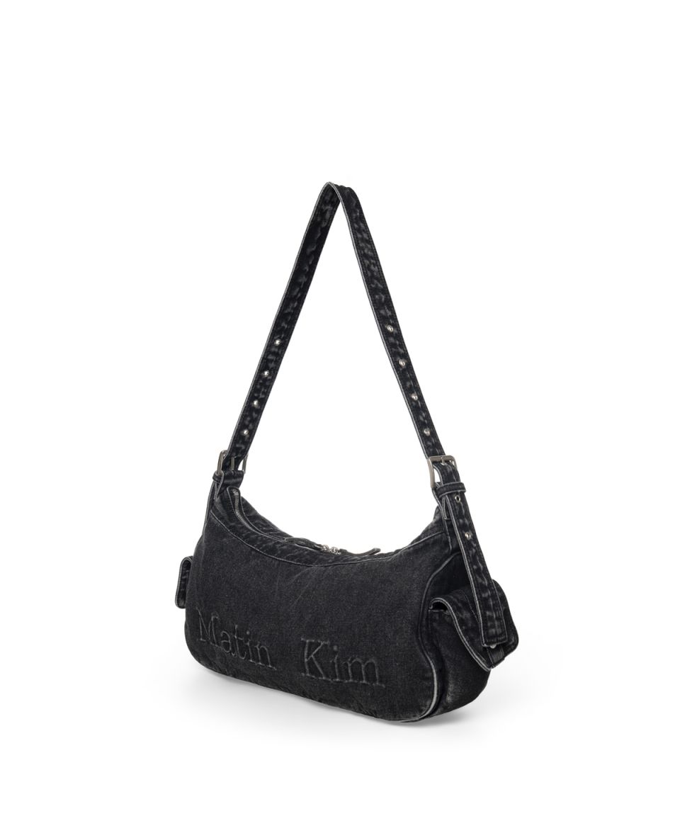 MUSINSA | MATIN KIM MATIN DUST DENIM SIDE POCKET BAG IN BLACK