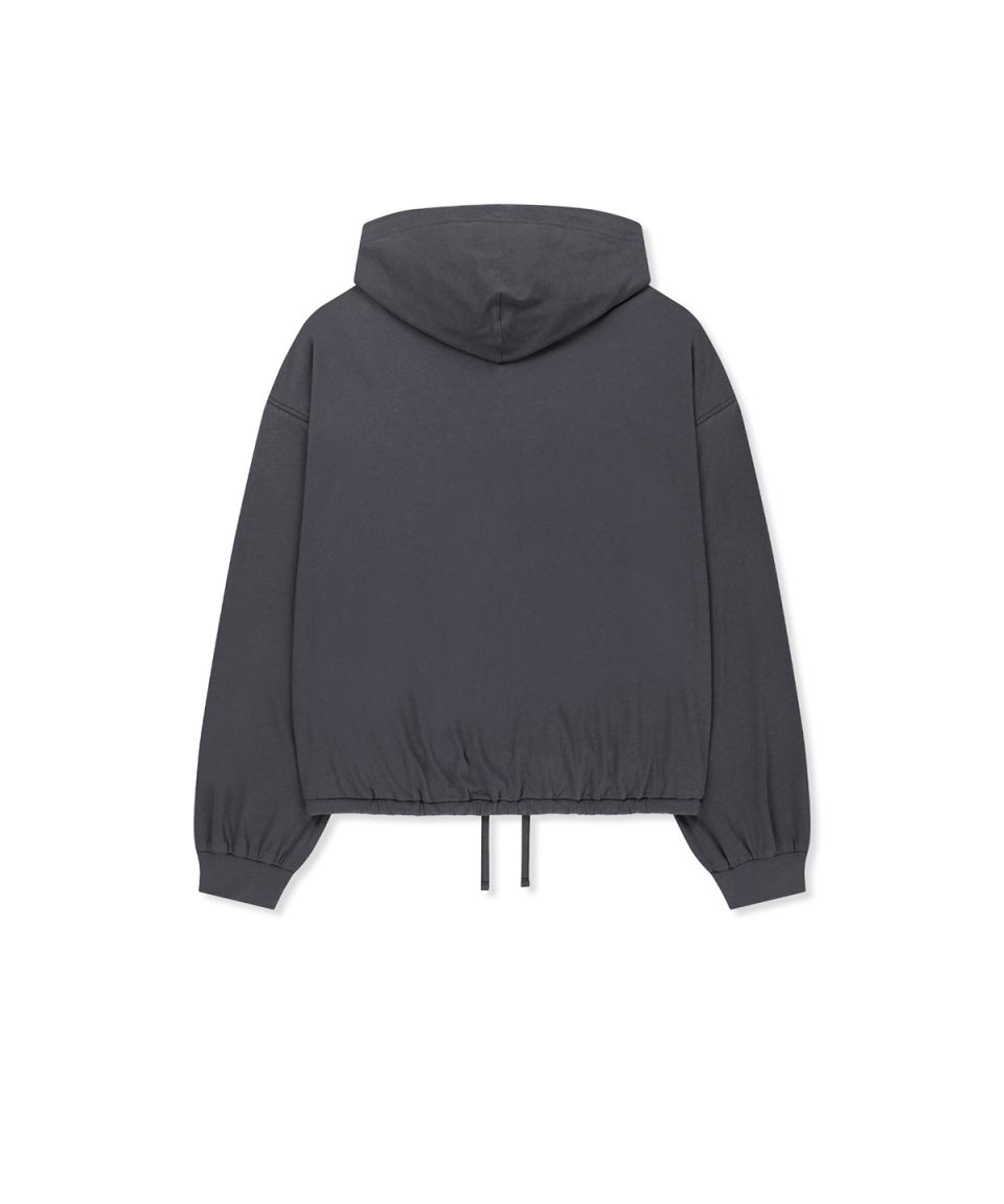 MUSINSA公式 | MATIN KIM MATIN 16 APPLIQUE LOGO HOODY ZIP UP IN