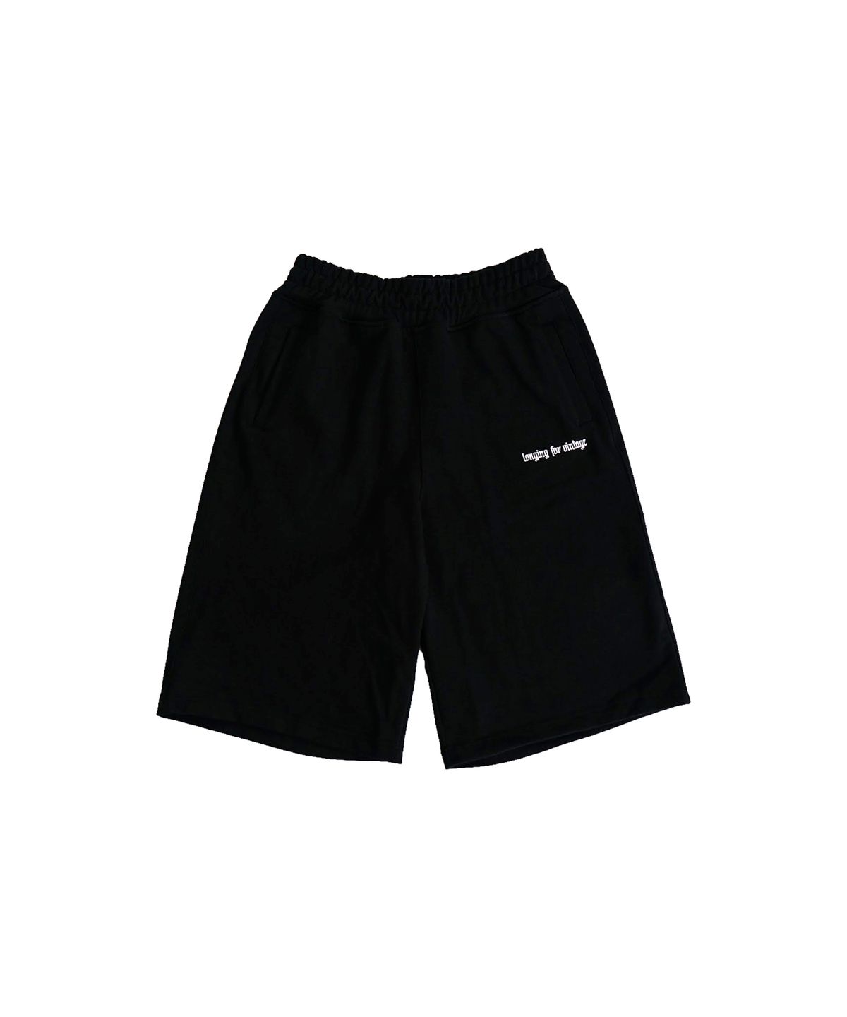 헤테로(HETERO) Extended Sweat Bermuda Pants (Black)