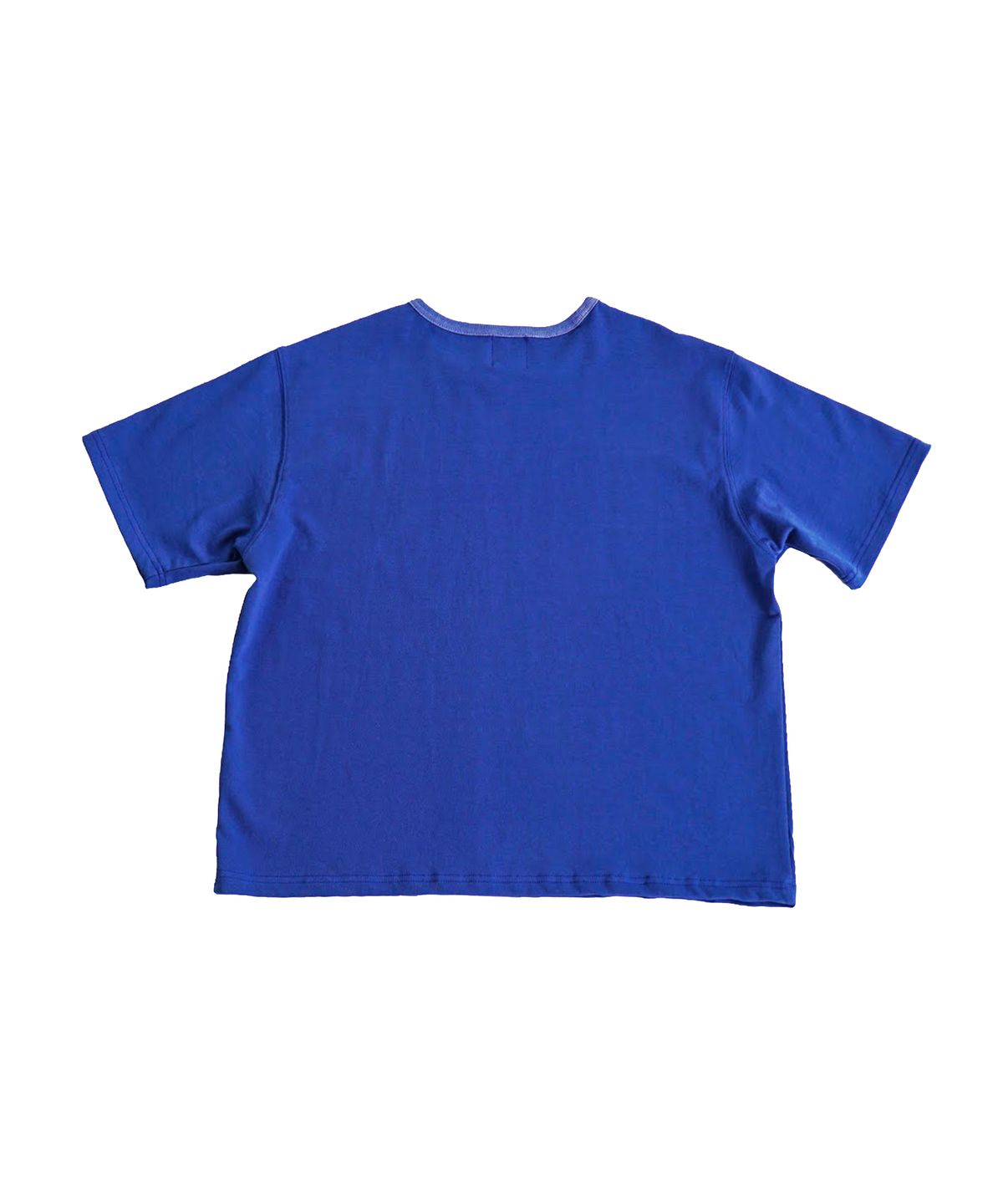 헤테로(HETERO) Hetero Wave Logo Shrunken T-shirt (Vivid Blue)