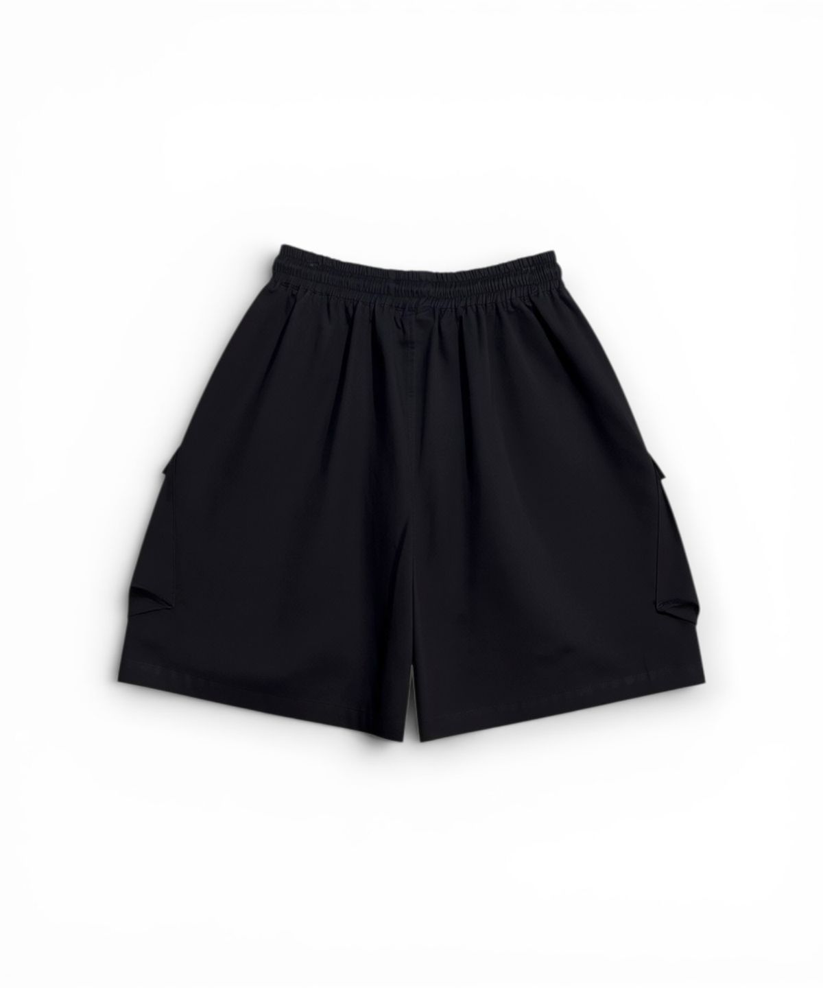 본슬리피(BORN SLIPPY) Camo Star Cargo Shorts (Black)