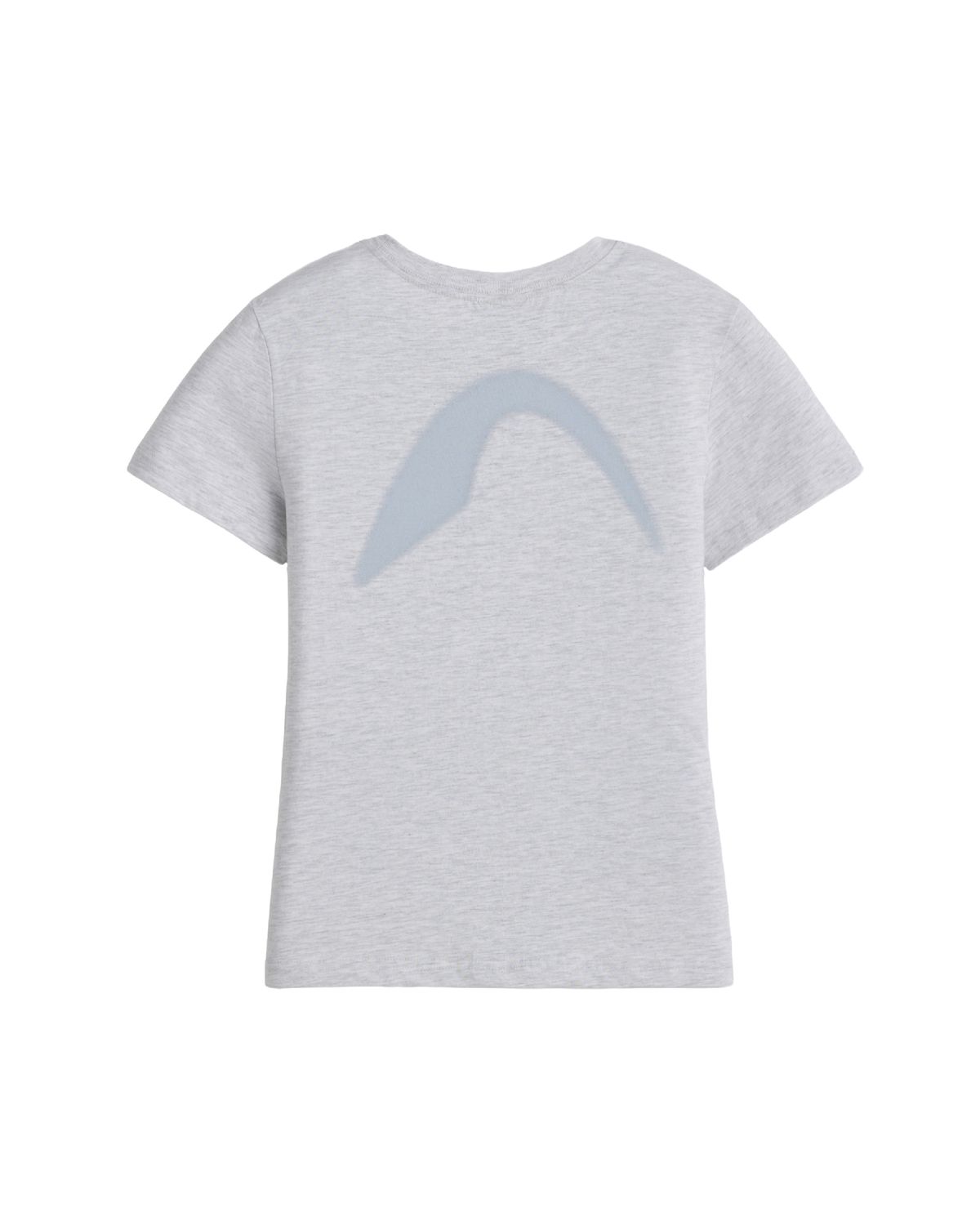 제로시(ZEROSI) (W) ZRS Spray Logo Tee (WHITE MELANGE)