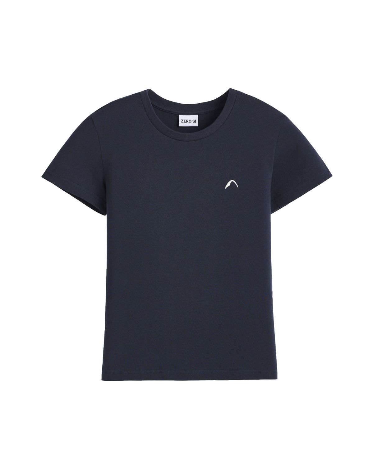 제로시(ZEROSI) (W) ZRS Waffle Logo Tee (NAVY)