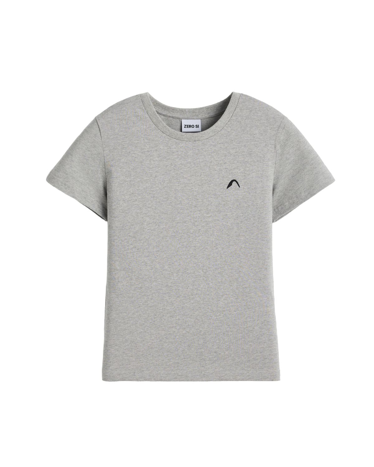 제로시(ZEROSI) (W) ZRS Waffle Logo Tee (GRAY)
