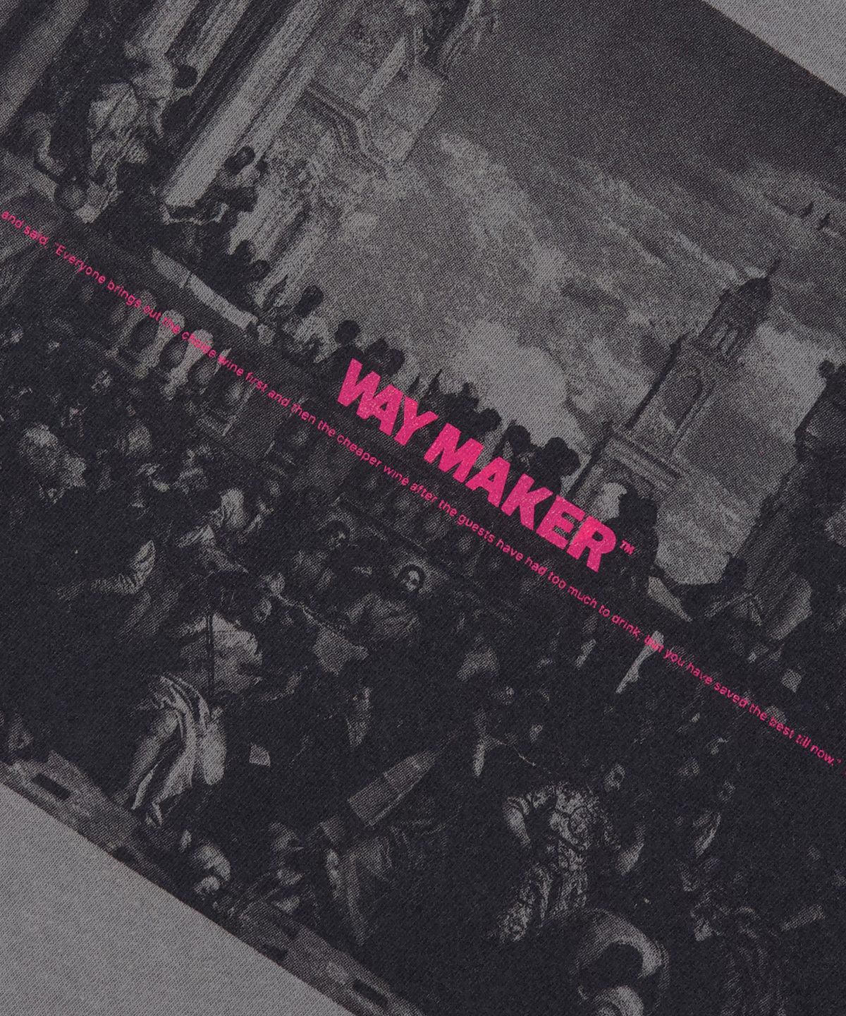 웨이메이커(WAYMAKER) WAYMAKER THE WEDDING AT GANA T-SH _ GY