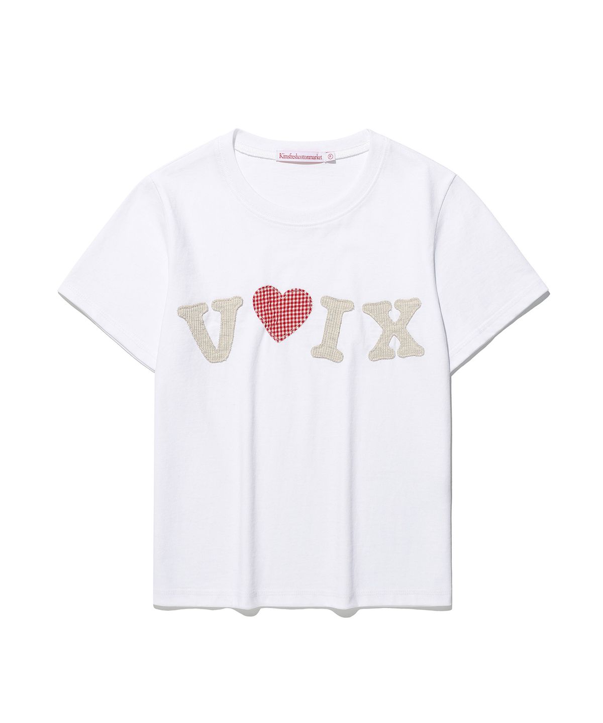 킴스 프레시 코튼 마켓(KIMS FRESH COTTON MARKET) [김샤브칼 X KIMS] Bumpy Voix Logo App Tee White