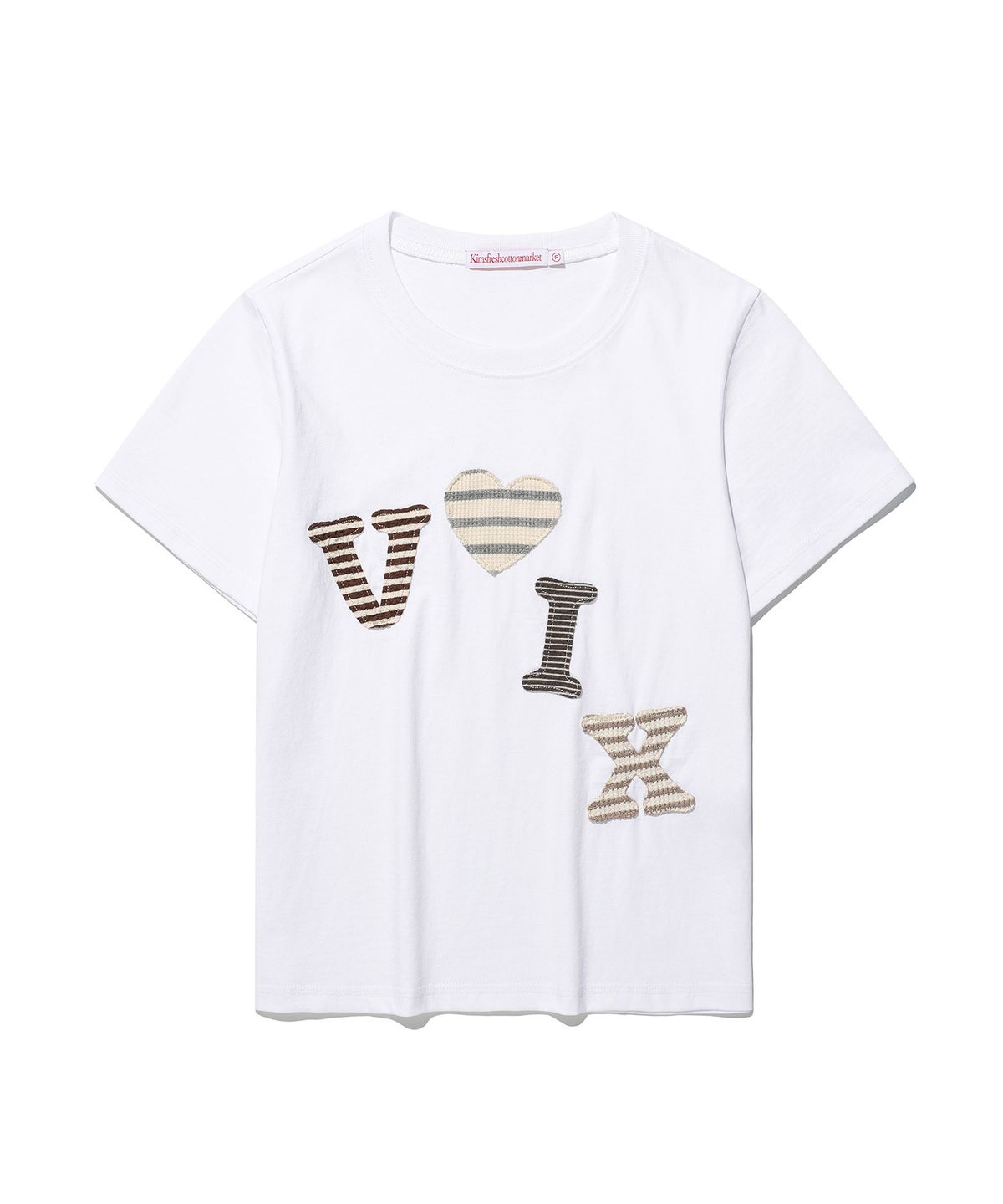 킴스 프레시 코튼 마켓(KIMS FRESH COTTON MARKET) [김샤브칼 X KIMS] Messy Voix Logo App Tee White