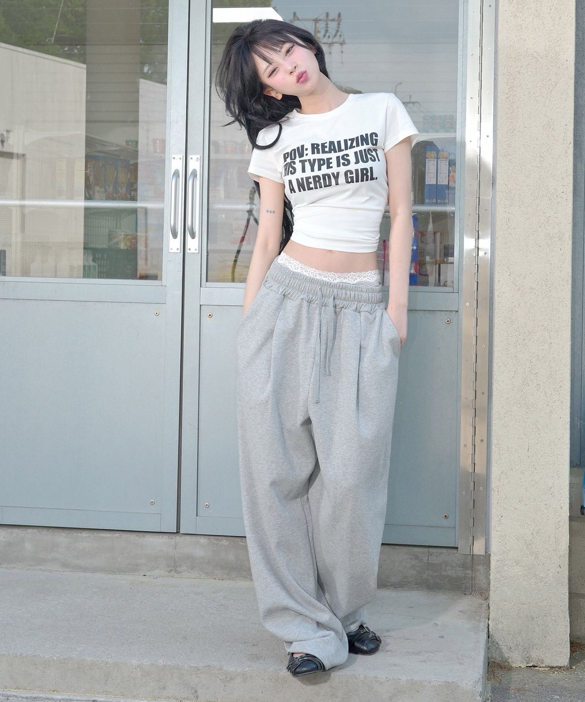 킴스 프레시 코튼 마켓(KIMS FRESH COTTON MARKET) [김샤브칼 X KIMS] Voix Single Pleat Ballon Pants Grey
