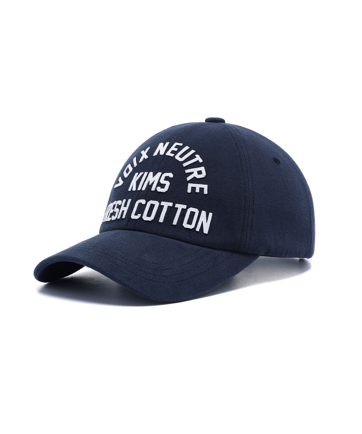 킴스 프레시 코튼 마켓(KIMS FRESH COTTON MARKET) [김샤브칼 X KIMS]  Voix Logo Ball Cap Navy