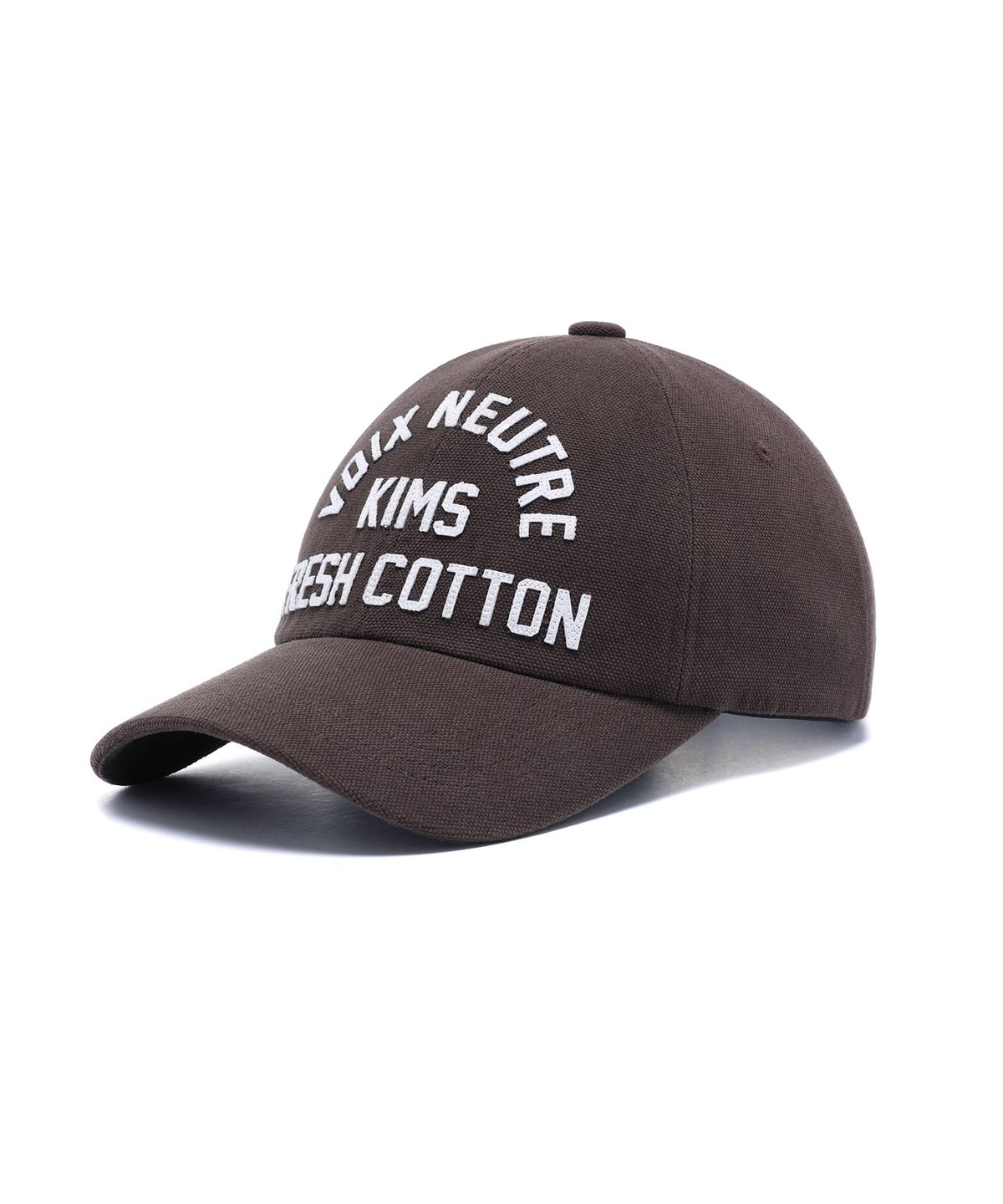 킴스 프레시 코튼 마켓(KIMS FRESH COTTON MARKET) [김샤브칼 X KIMS]  Voix Logo Ball Cap Brown