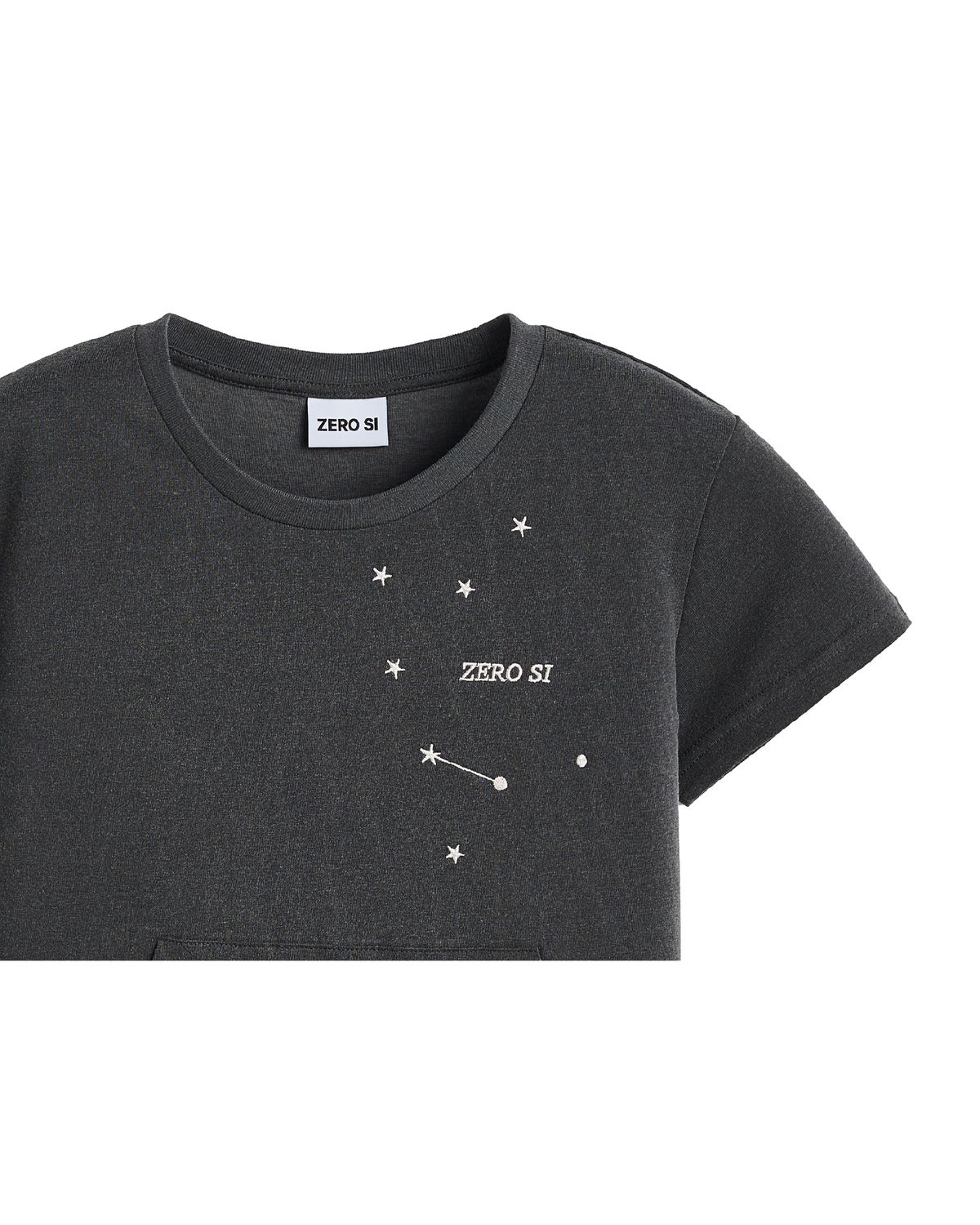 제로시(ZEROSI) (W) ZRS Star Pocket Short Sleeve (CHARCOAL)