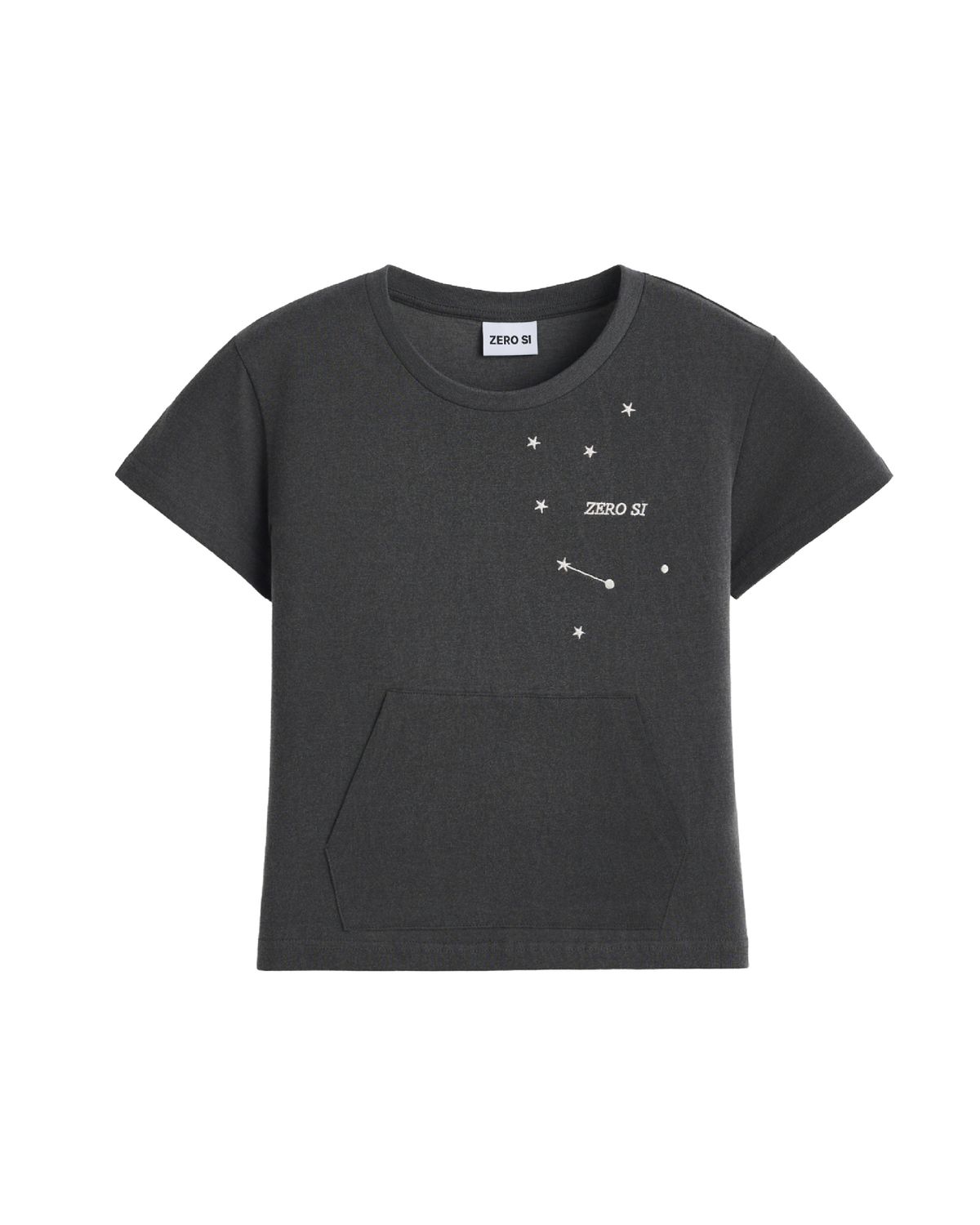 제로시(ZEROSI) (W) ZRS Star Pocket Short Sleeve (CHARCOAL)
