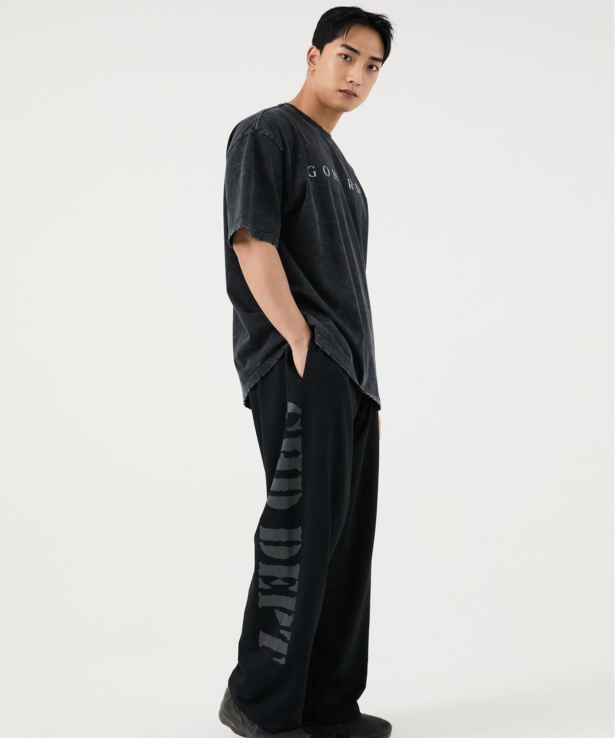 고하더(GOHARDER) GHD DEPT 로고 코어 소프트 팬츠
