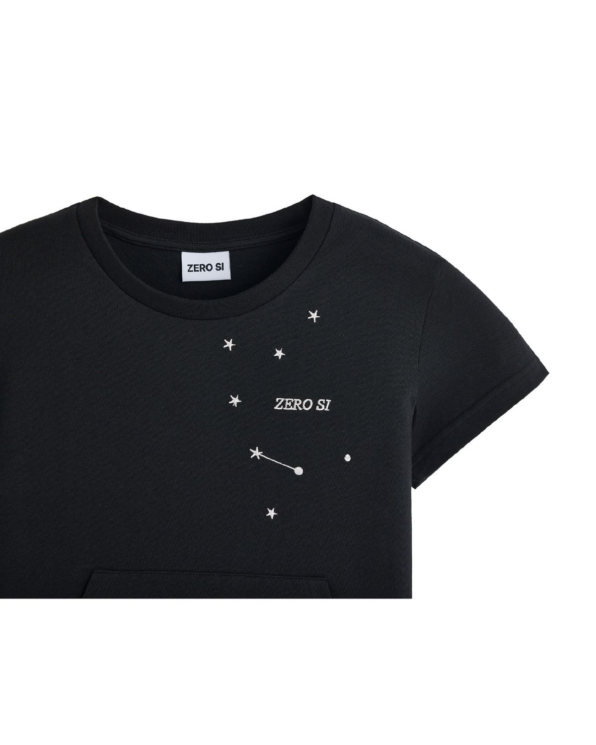 제로시(ZEROSI) (W) ZRS Star Pocket Short Sleeve (BLACK)