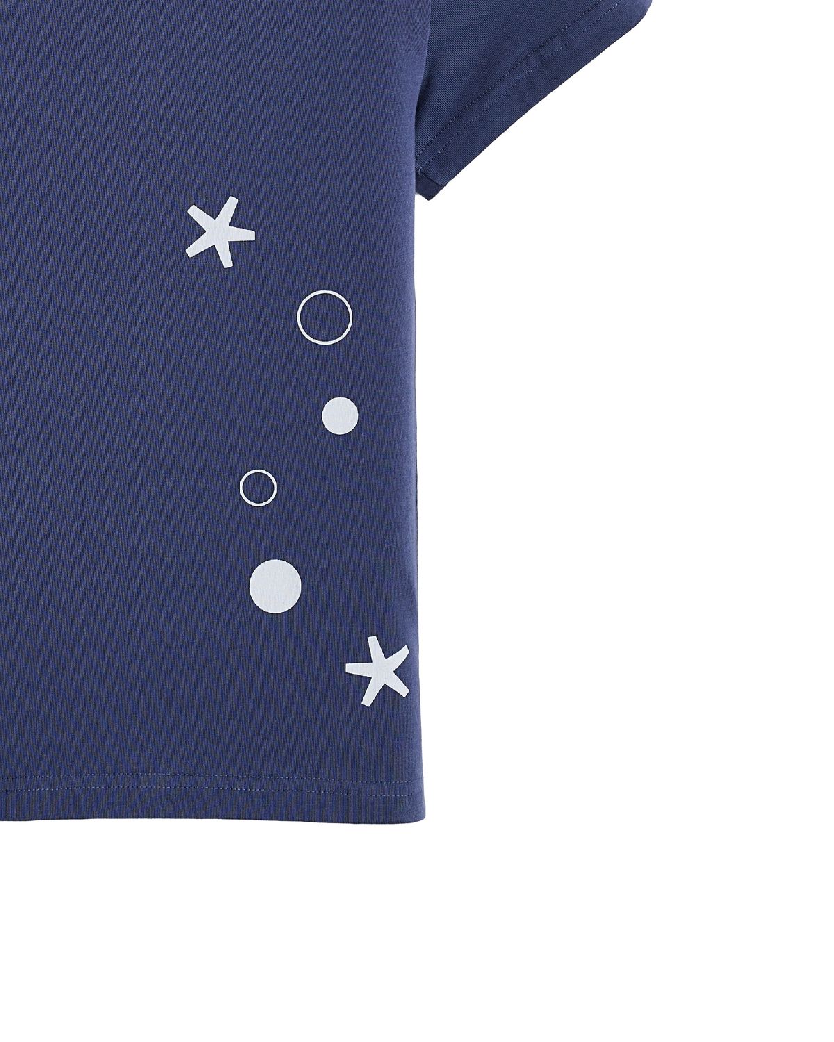 제로시(ZEROSI) (W) ZRS Cloud Button Tee (COBALT BLUE)