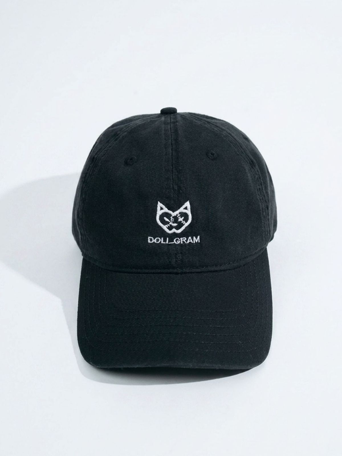 돌리그램(DOLIGRAM) 시그니처 로고 캡모자 블랙