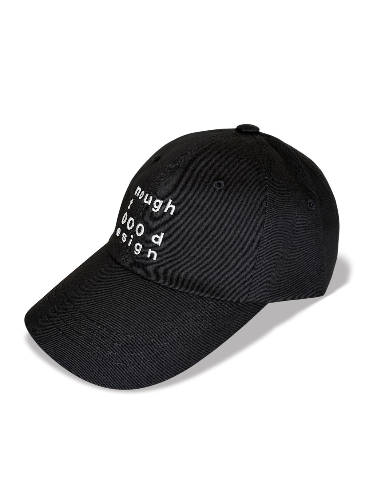 노우트(NOUGHT) 000디자인 로고 볼캡 / 블랙