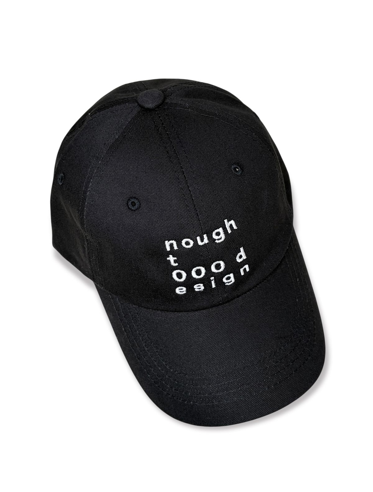노우트(NOUGHT) 000디자인 로고 볼캡 / 블랙