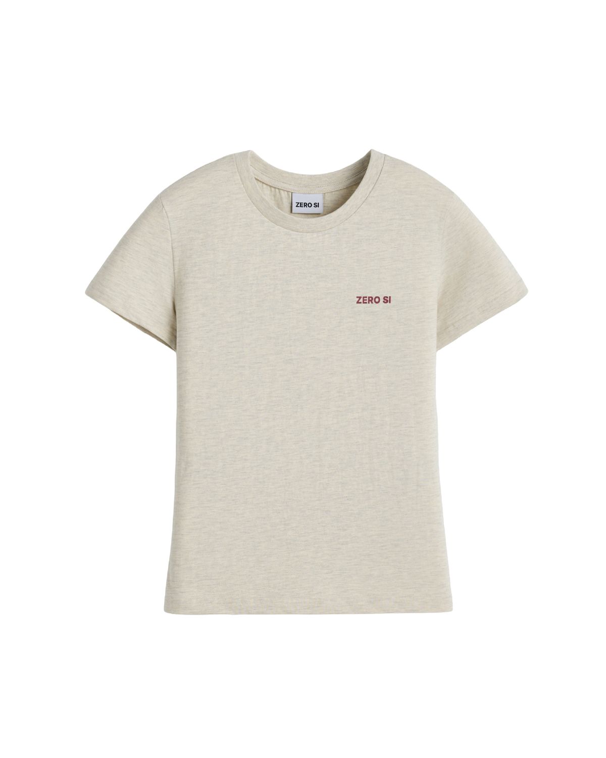 제로시(ZEROSI) (W) ZRS Spray Logo Tee (OATMEAL)