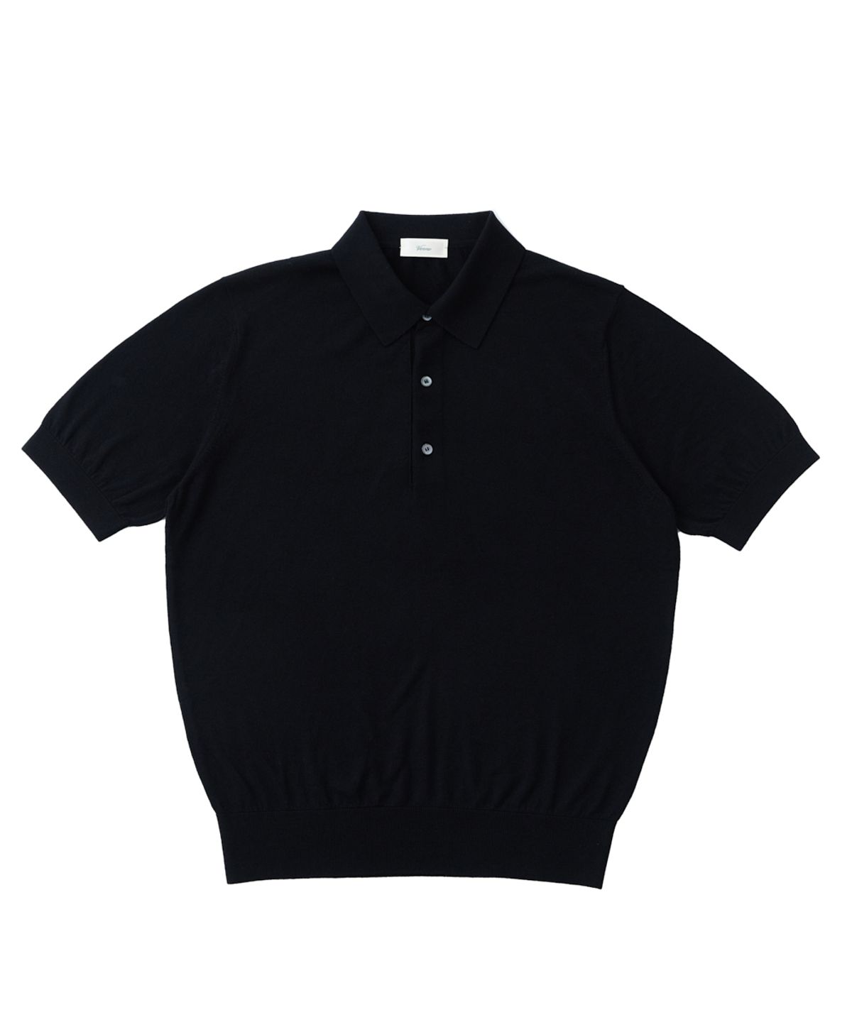 베르노(VERNO) 26SS Cashtouch short sleeve polo knit Black