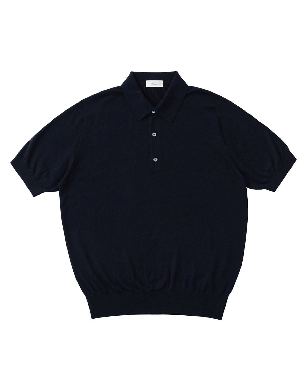 베르노(VERNO) 26SS Cashtouch short sleeve polo knit Dark navy