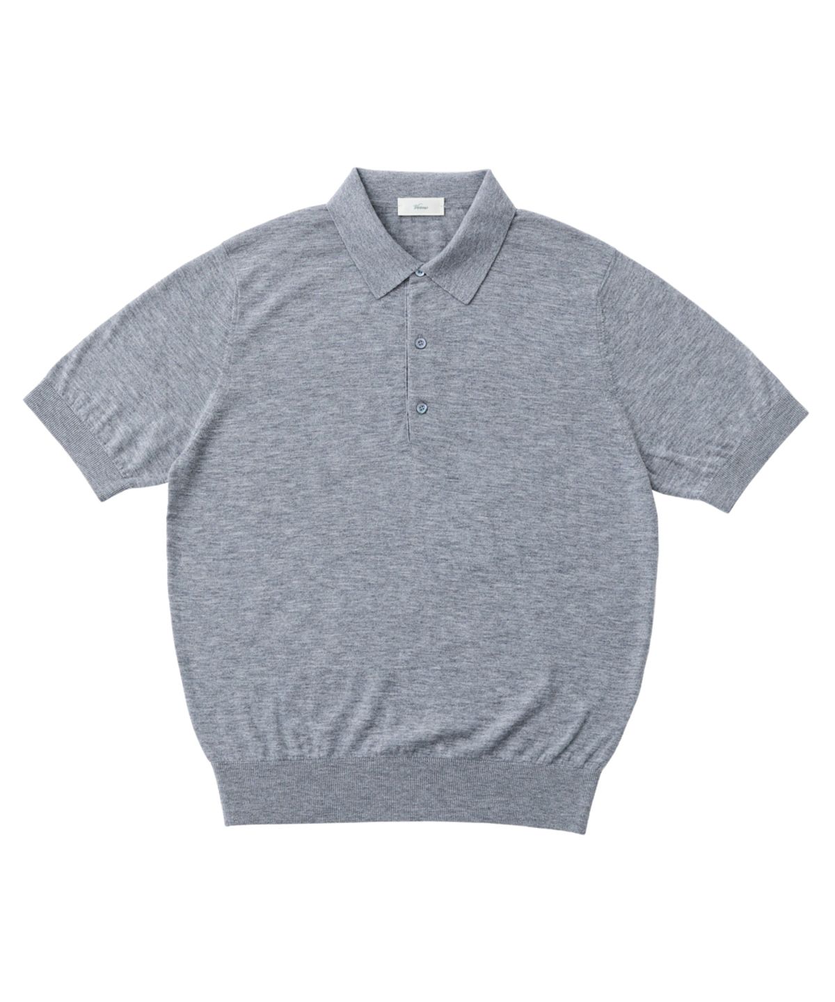 베르노(VERNO) 26SS Cashtouch short sleeve polo knit Grey
