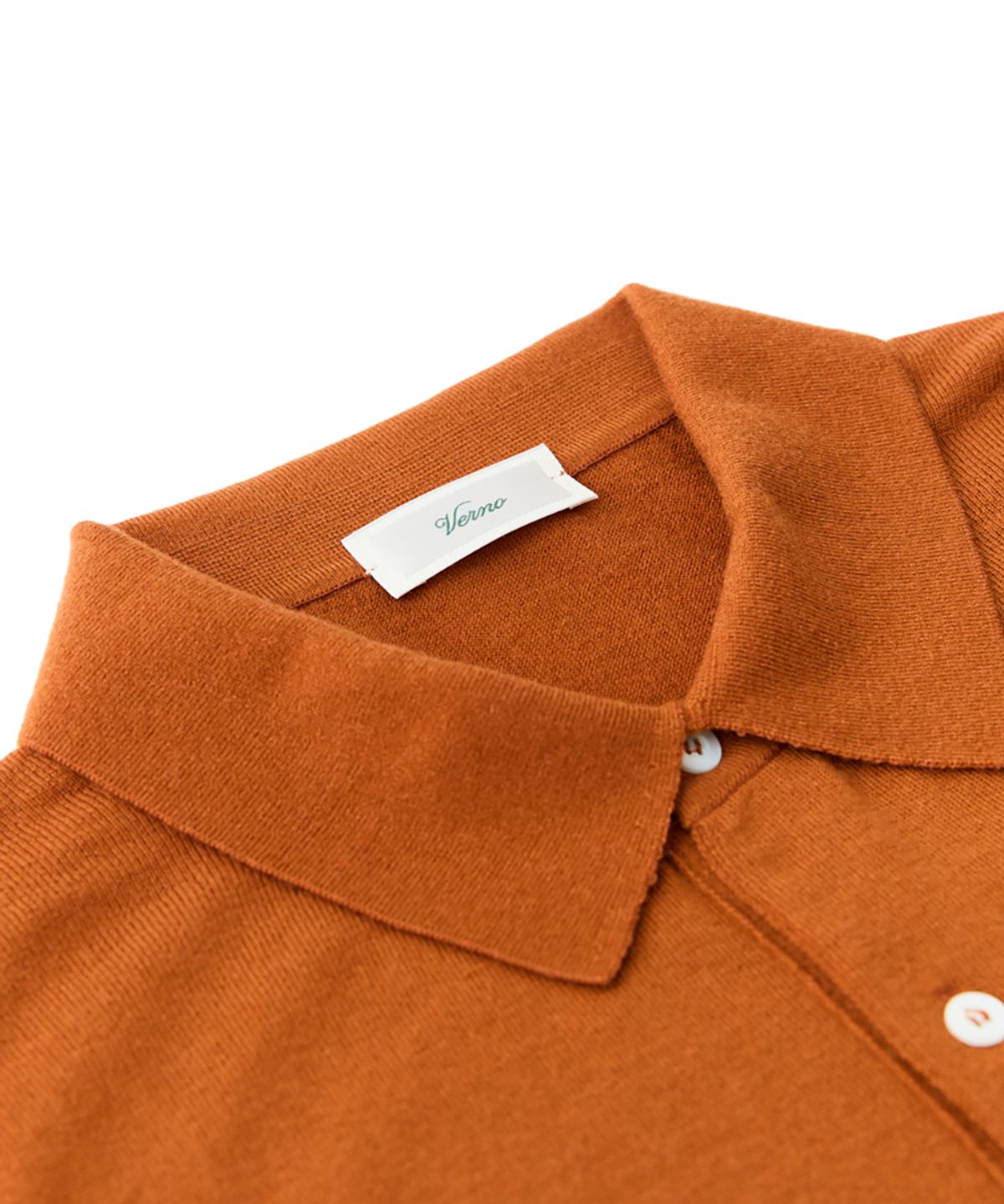 베르노(VERNO) 26SS Cashtouch short sleeve polo knit Orange