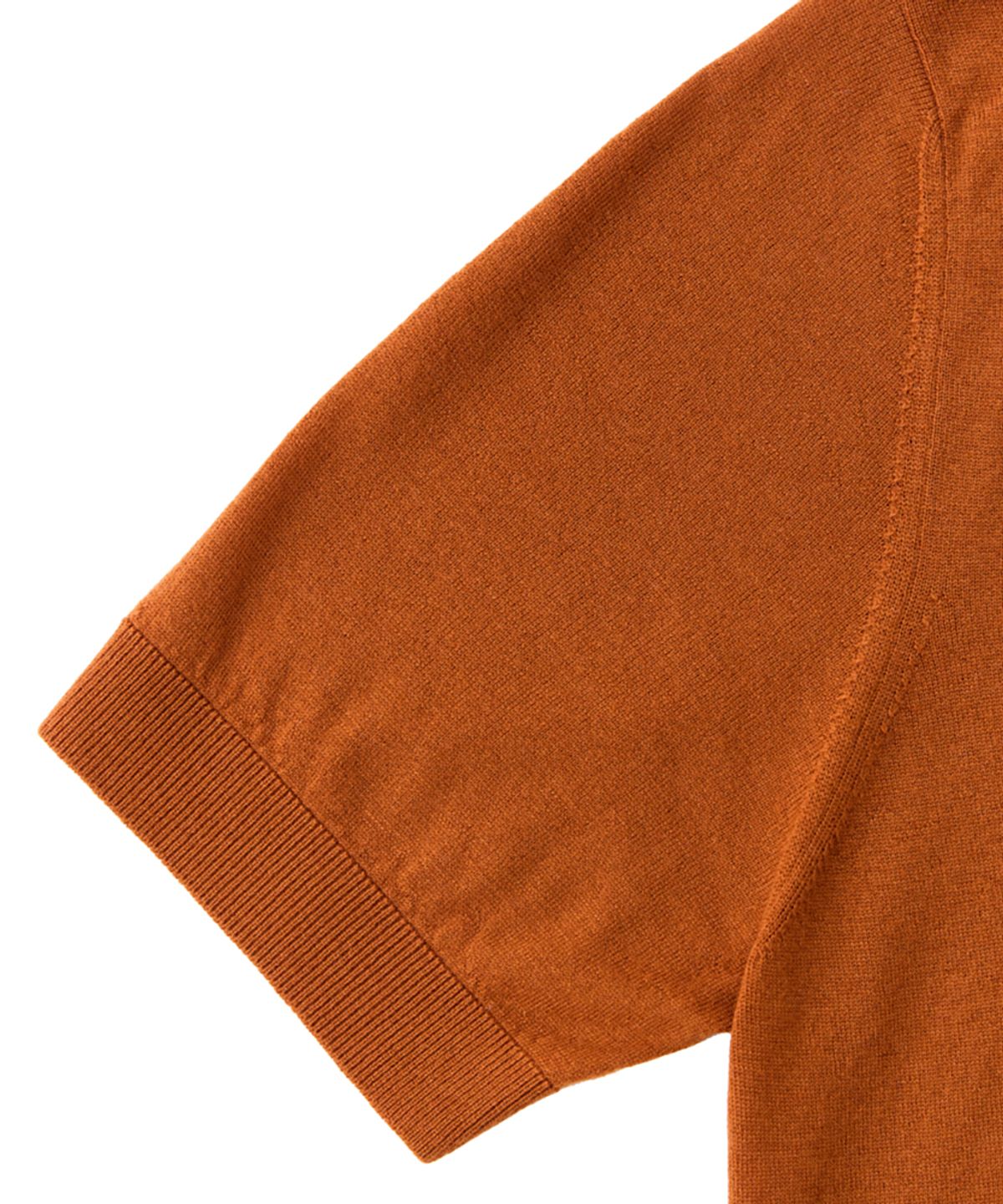 베르노(VERNO) 26SS Cashtouch short sleeve polo knit Orange