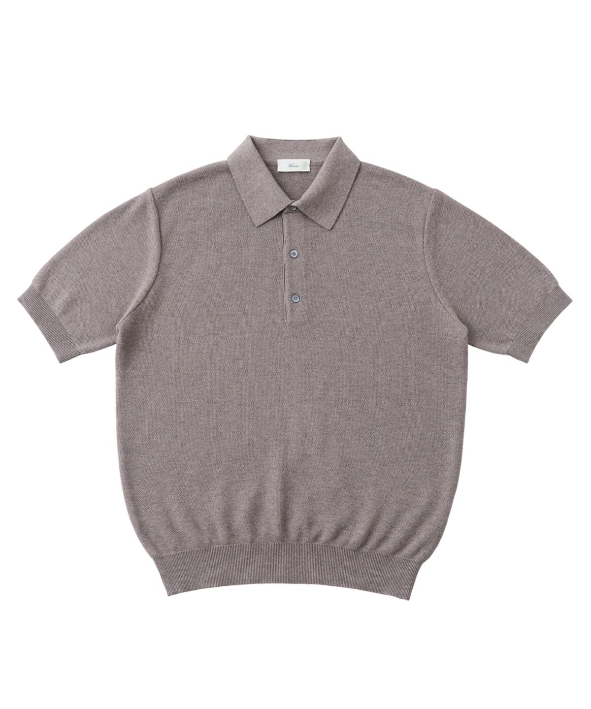 베르노(VERNO) 26ss Waffle polo knit Dove grey