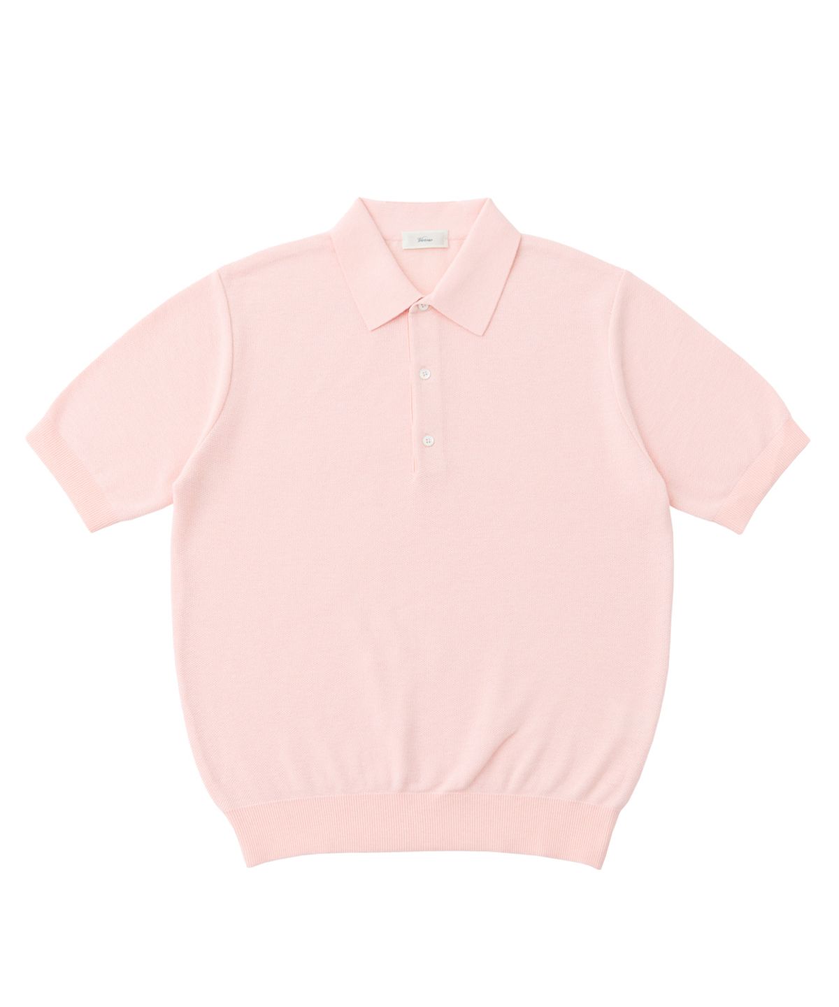 베르노(VERNO) 26ss Waffle polo knit Pink