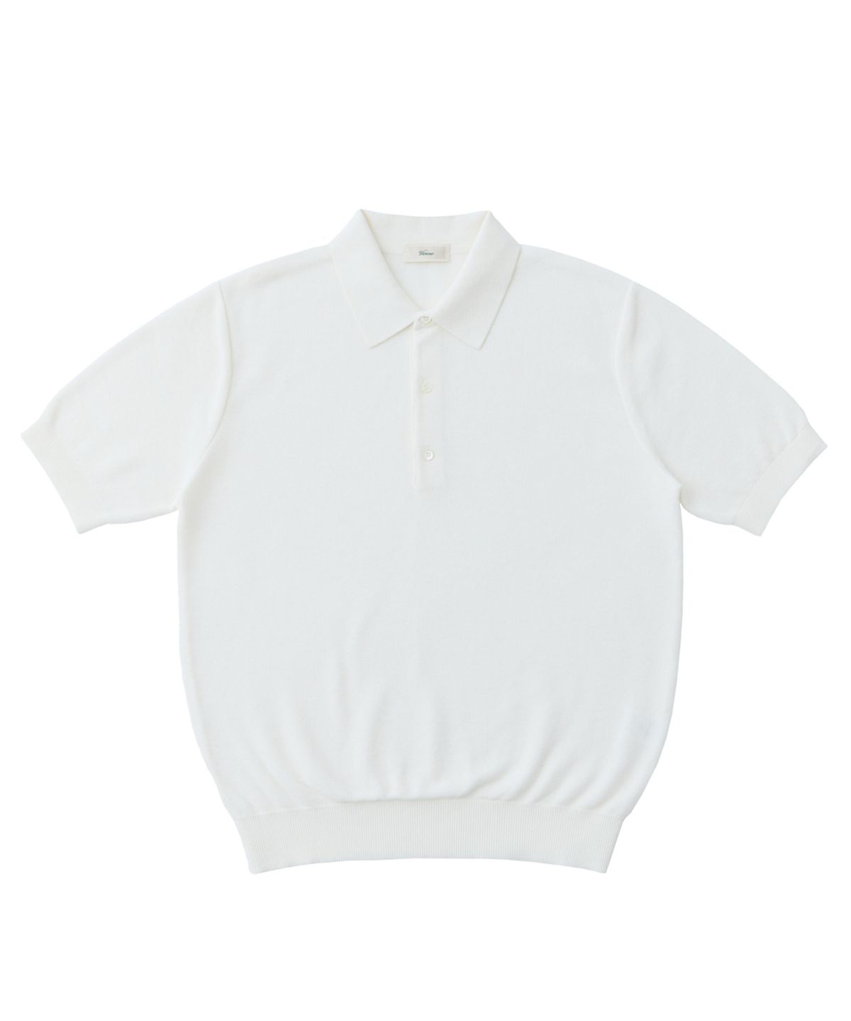 베르노(VERNO) 26ss Waffle polo knit White
