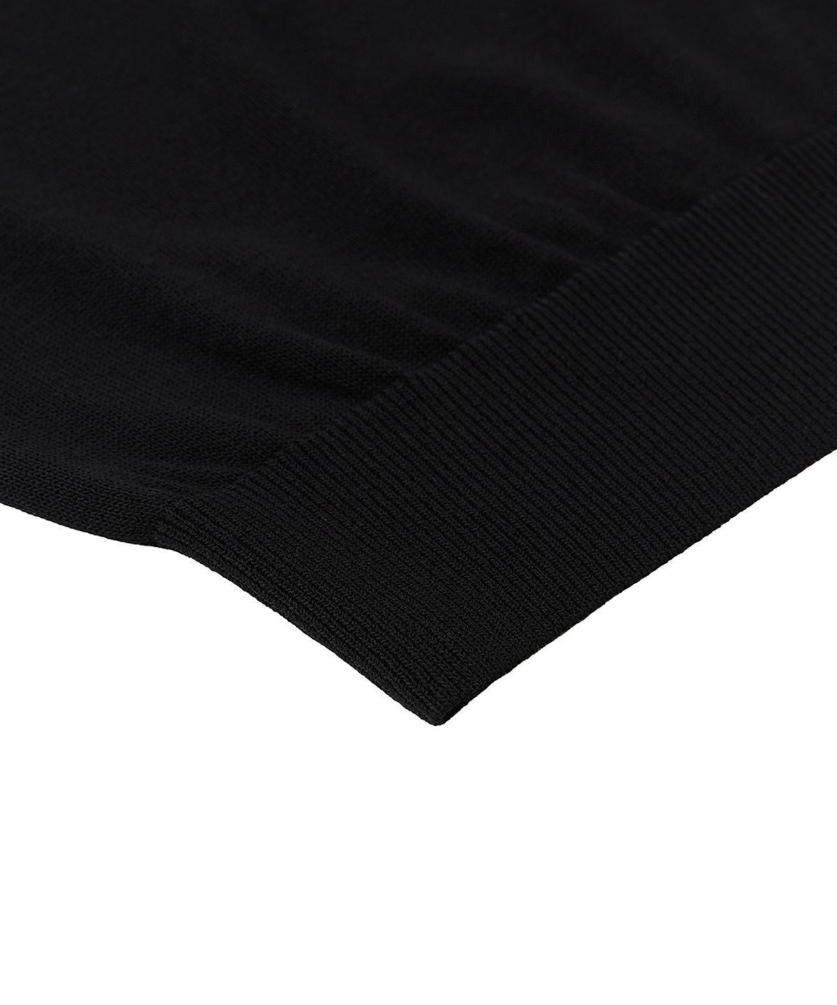 베르노(VERNO) 26SS LL Long sleeve round-neck knit Black