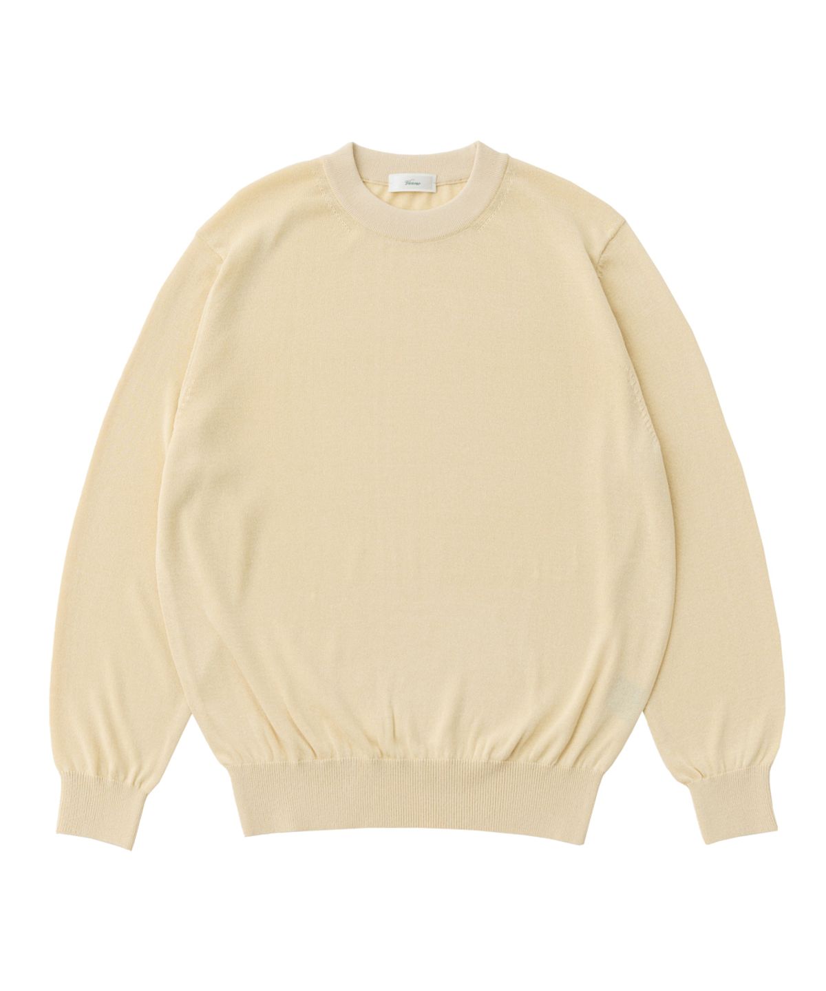 베르노(VERNO) 26SS LL Long sleeve round-neck knit Ecru