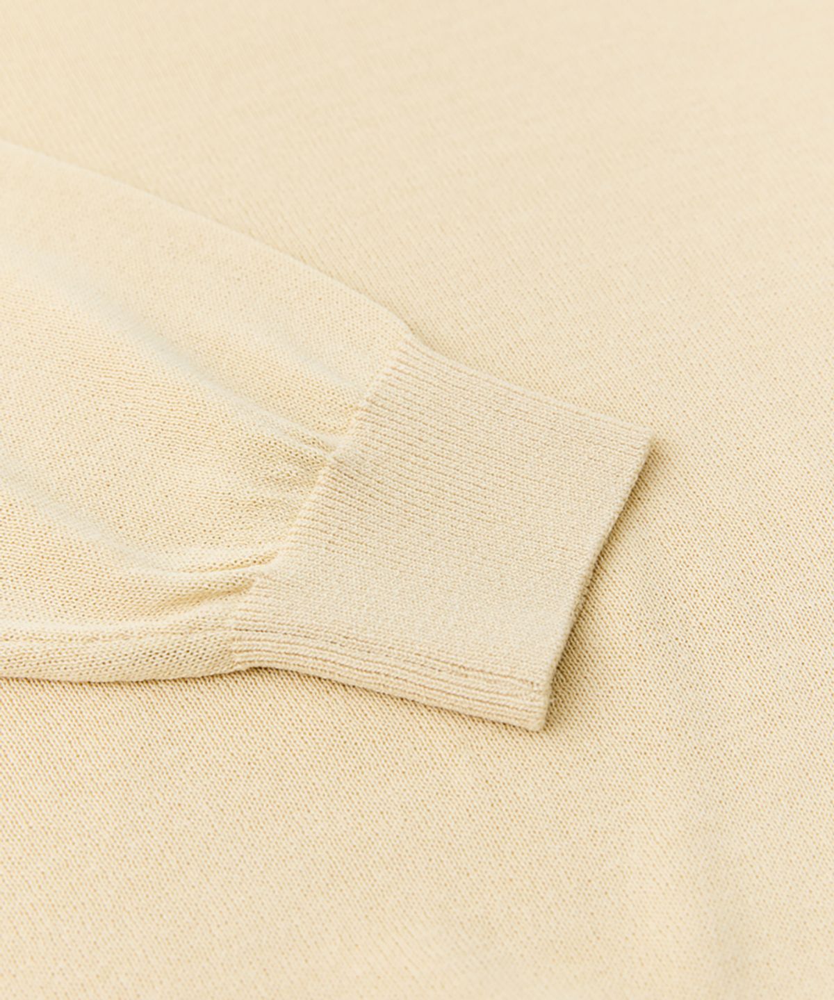 베르노(VERNO) 26SS LL Long sleeve round-neck knit Ecru
