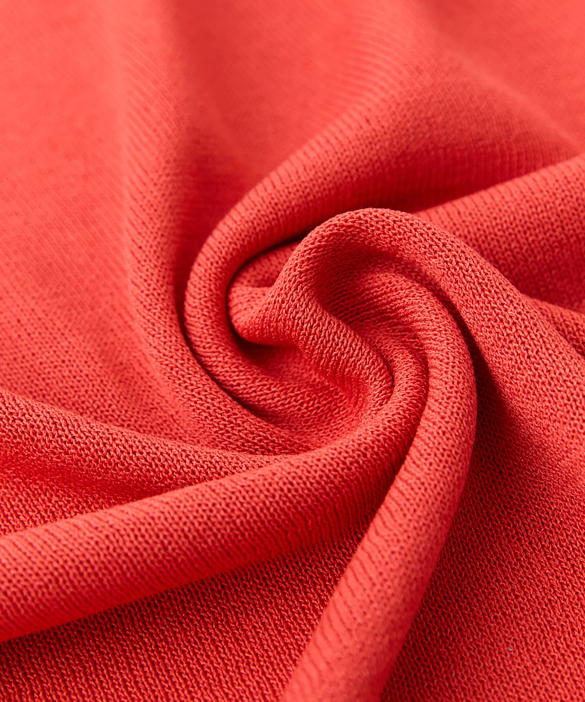 베르노(VERNO) 26SS LL Long sleeve round-neck knit Vermilion