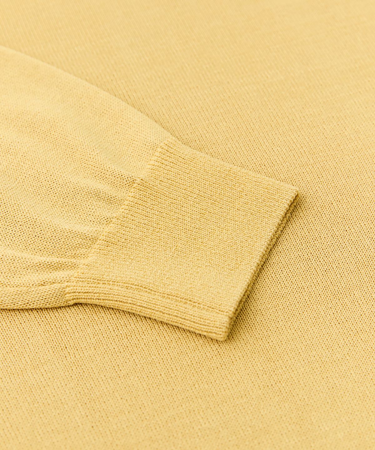 베르노(VERNO) 26SS LL Long sleeve round-neck knit Yellow